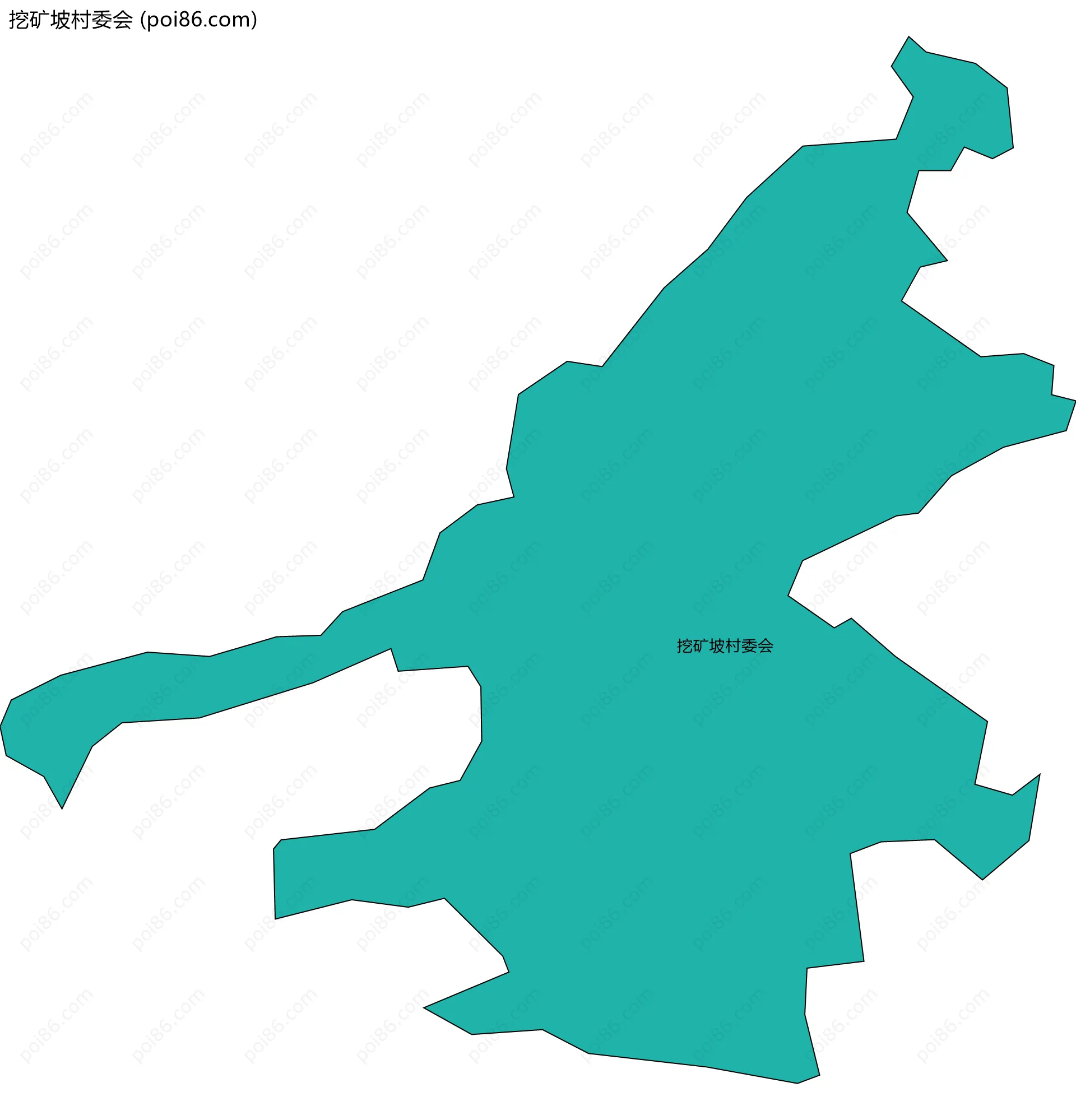 挖矿坡村委会边界地图