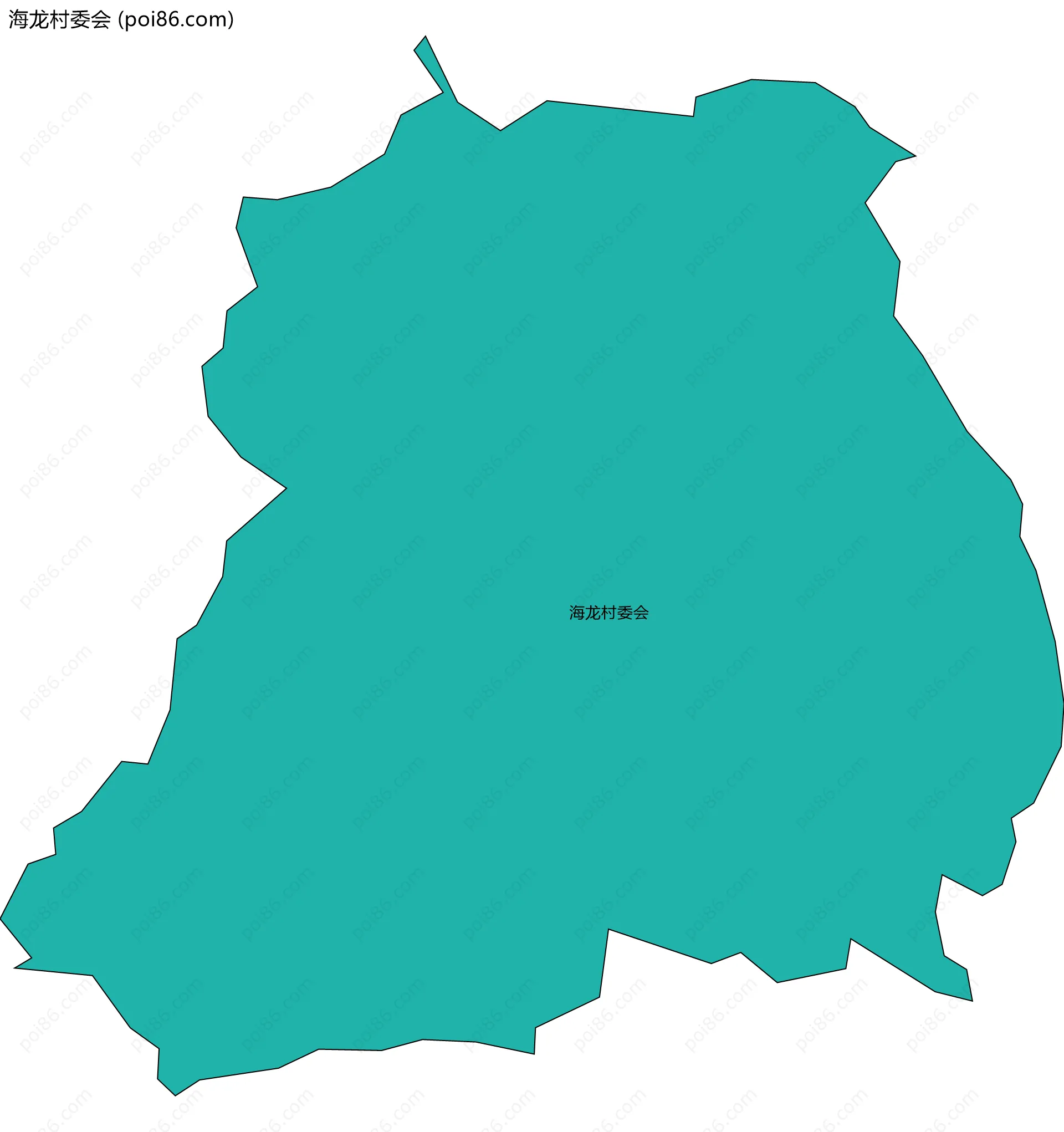 海龙村委会边界地图