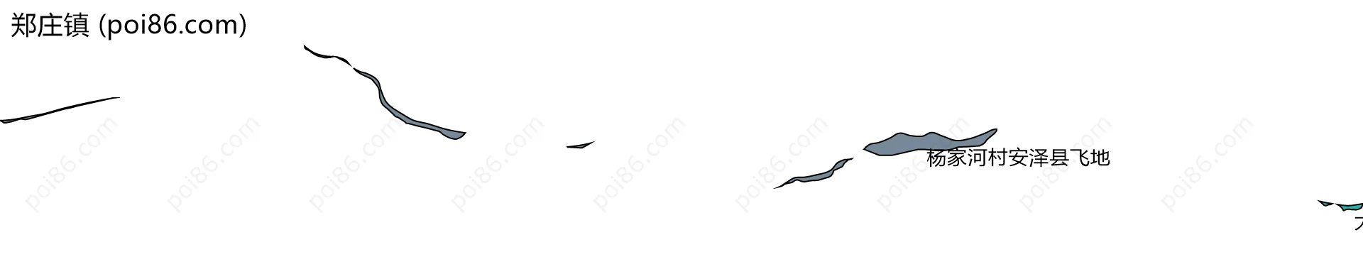 郑庄镇边界地图(五级行政区划)