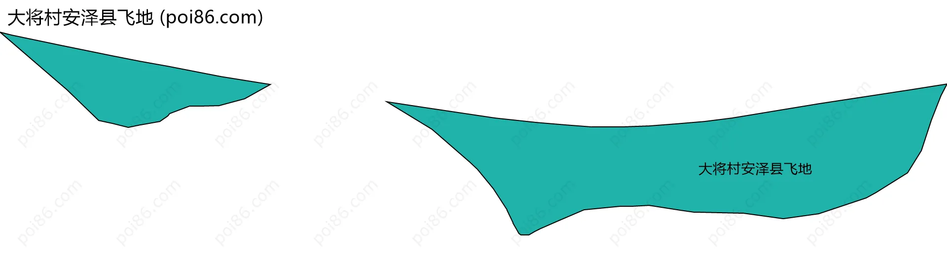 大将村安泽县飞地边界地图