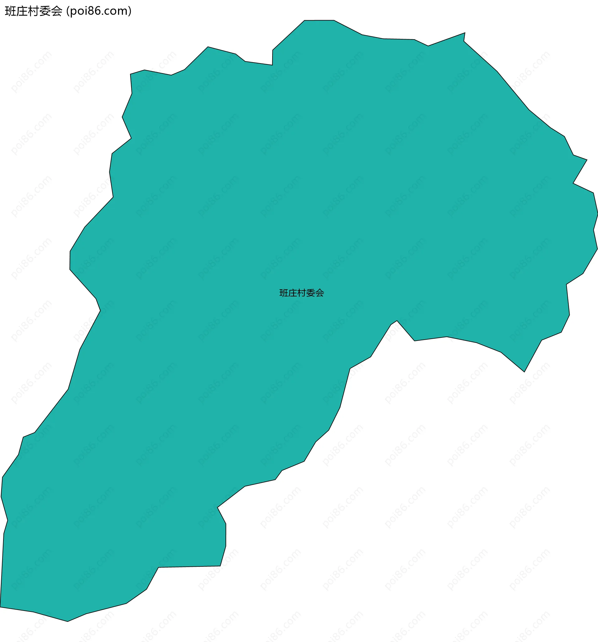 班庄村委会边界地图