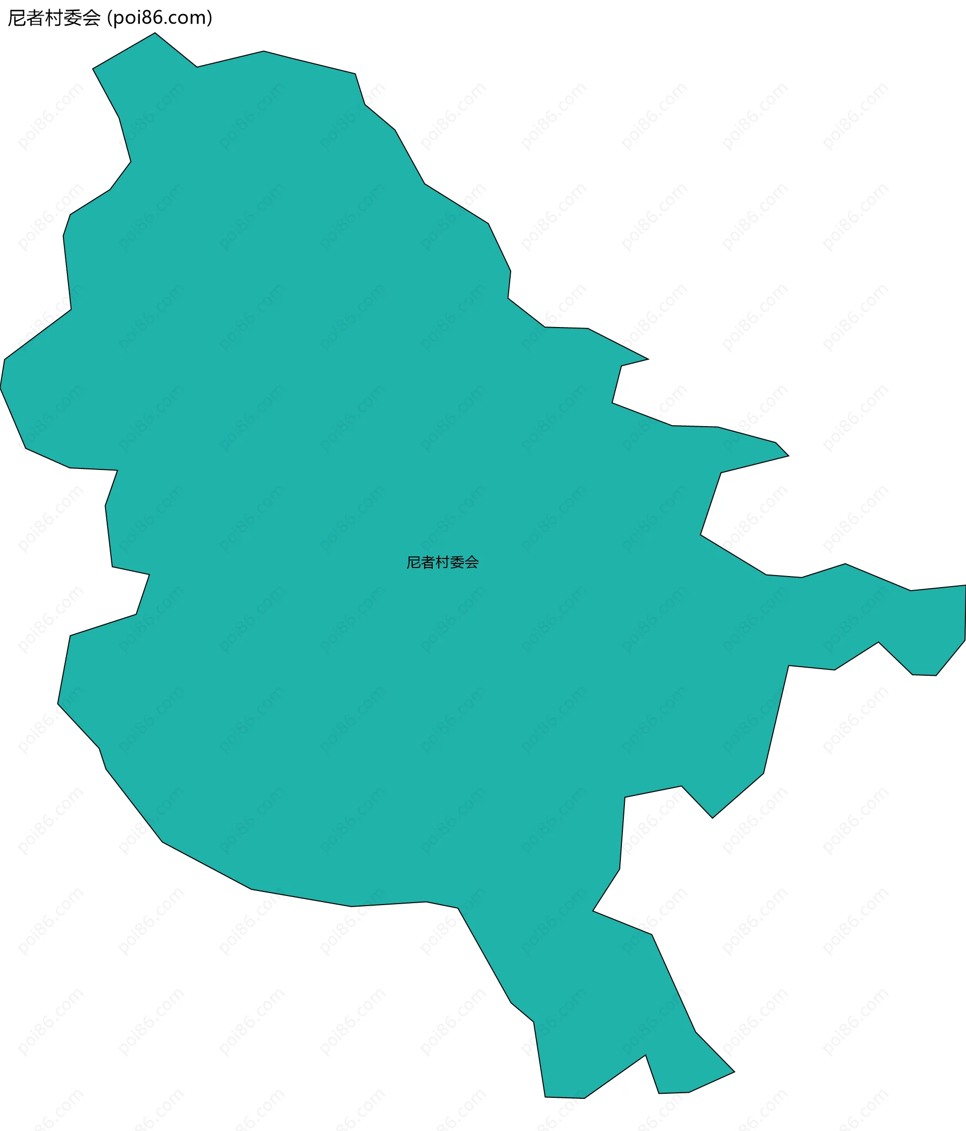 尼者村委会边界地图