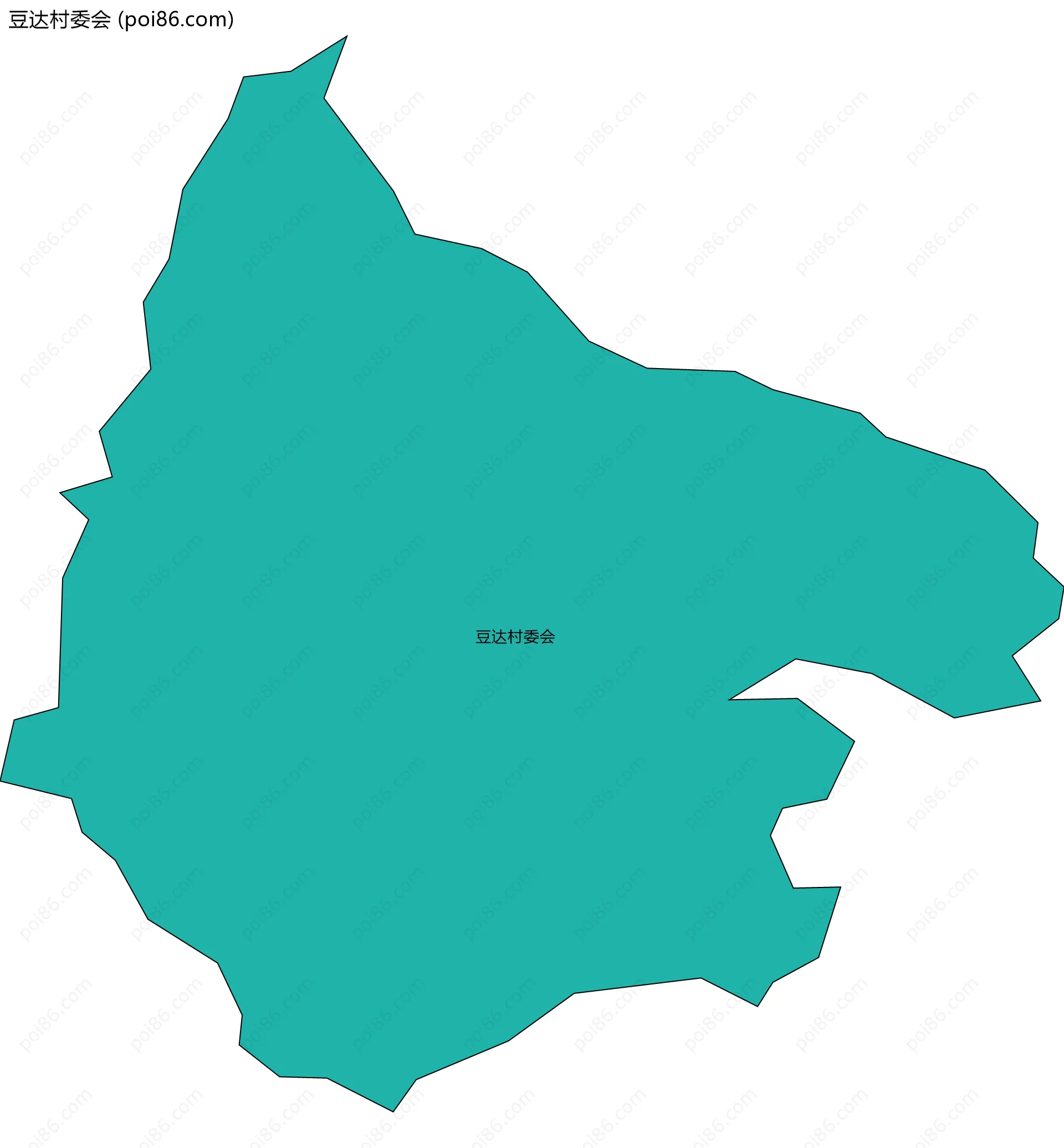 豆达村委会边界地图