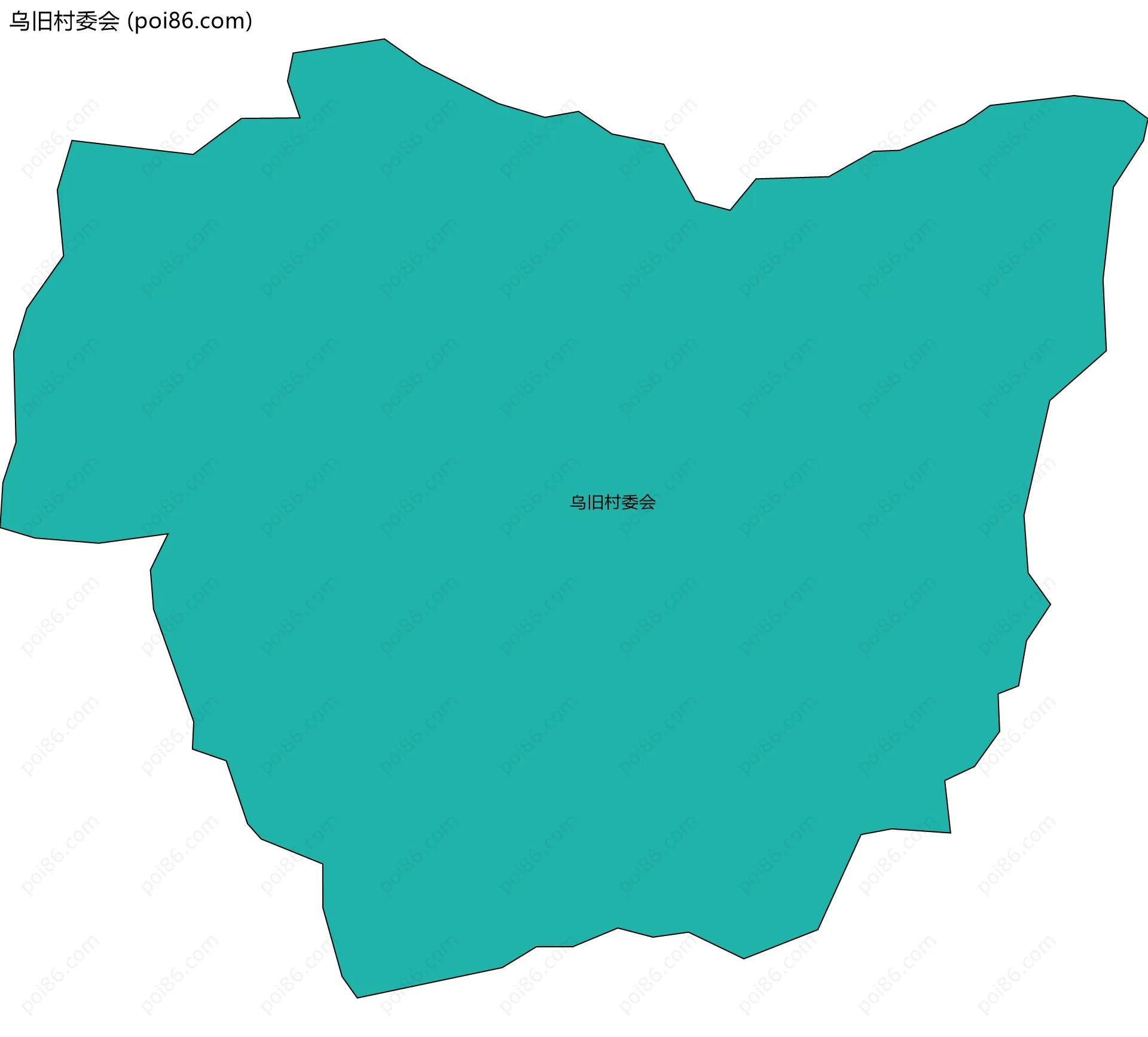 乌旧村委会边界地图