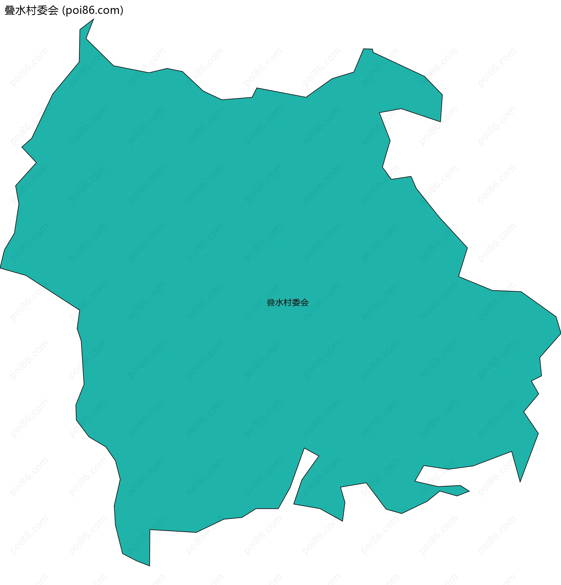 叠水村委会边界地图