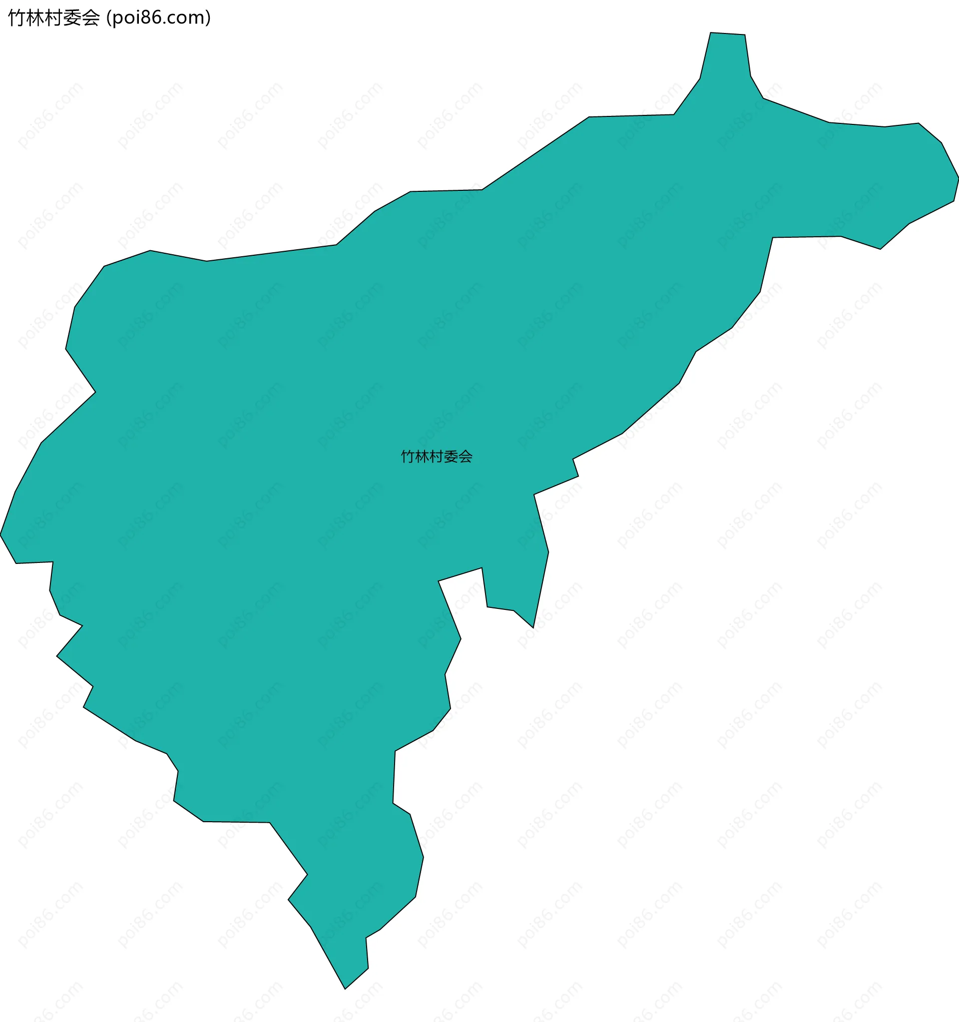 竹林村委会边界地图