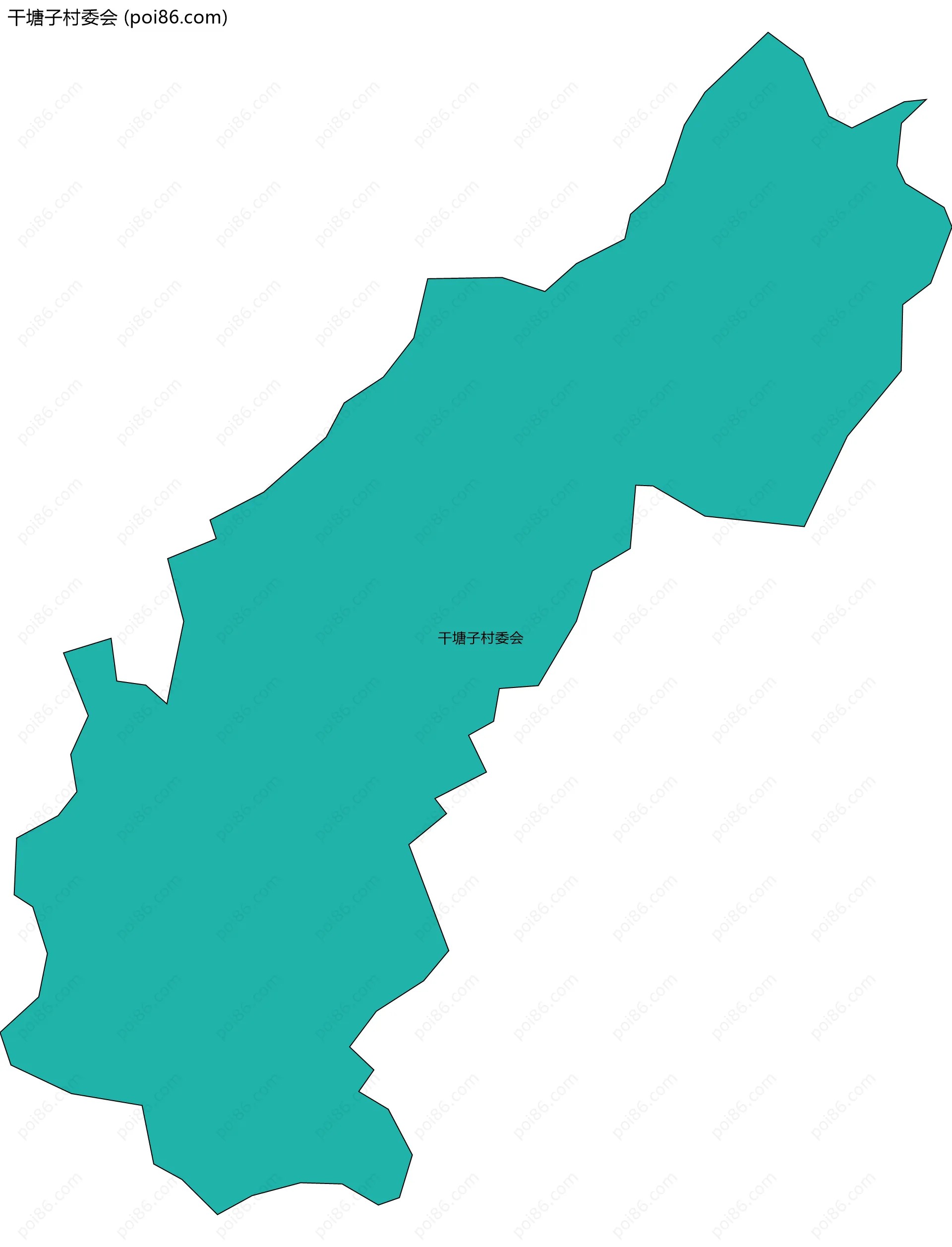 干塘子村委会边界地图