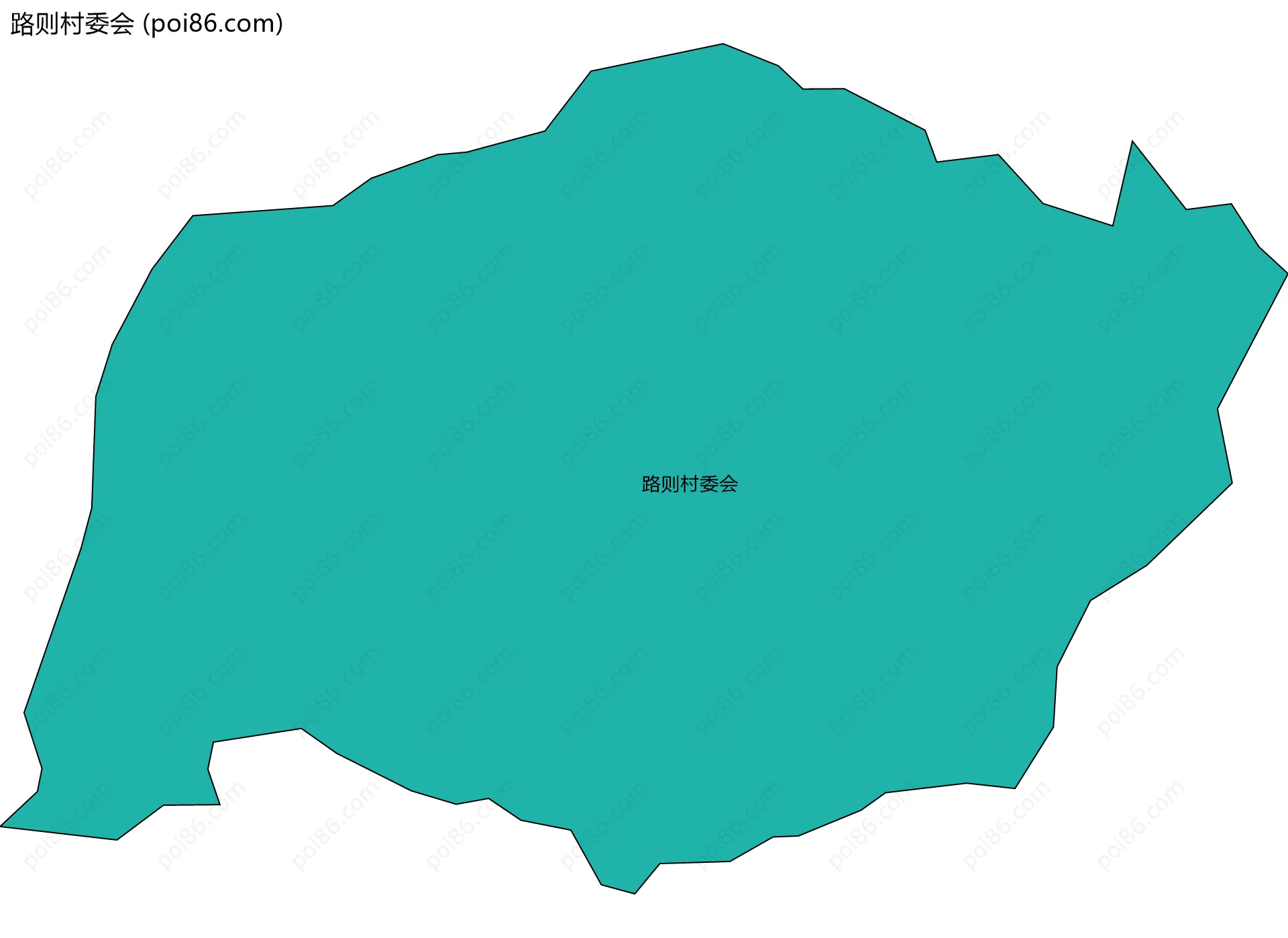 路则村委会边界地图