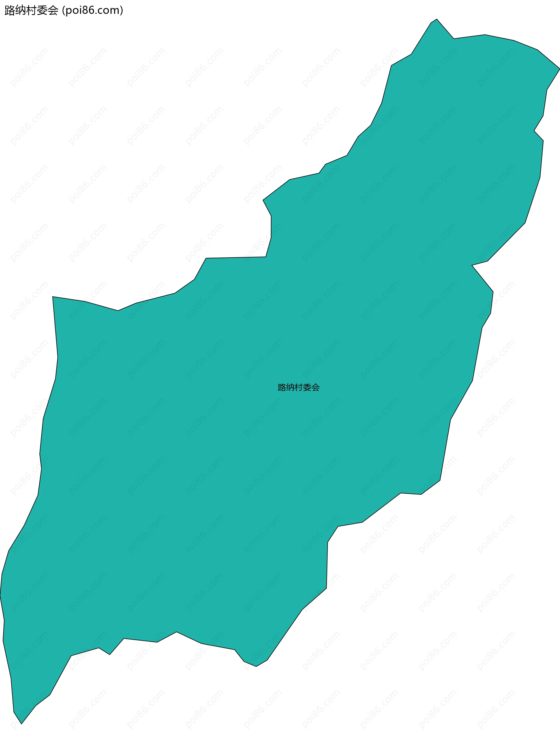 路纳村委会边界地图