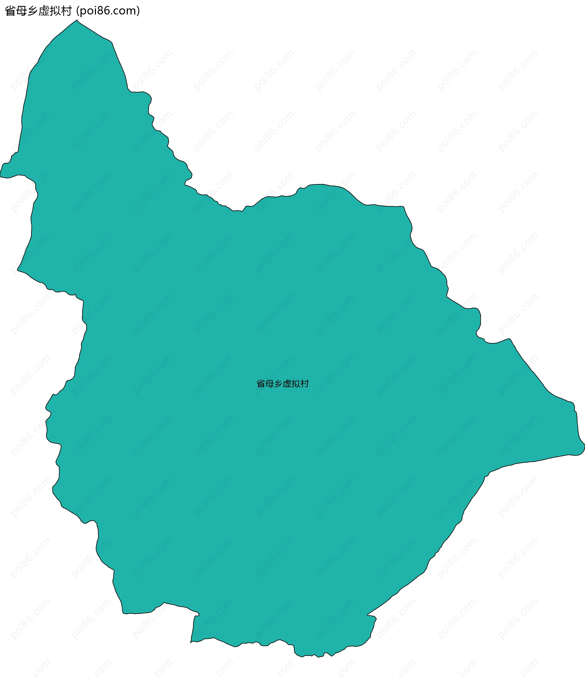 省母乡虚拟村边界地图