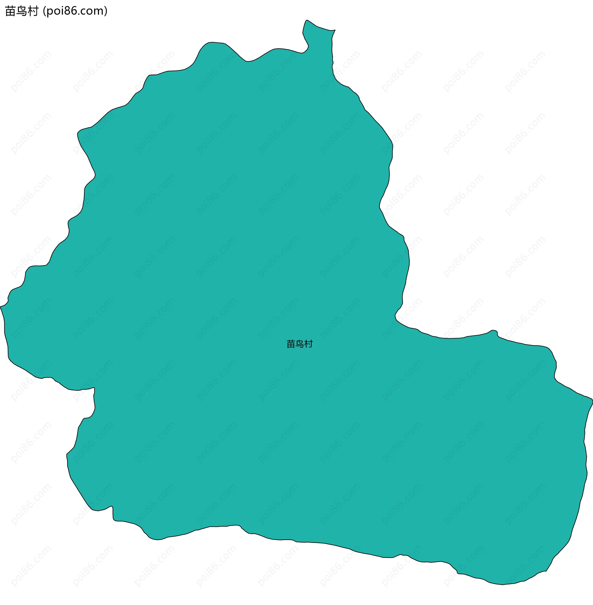 苗鸟村边界地图