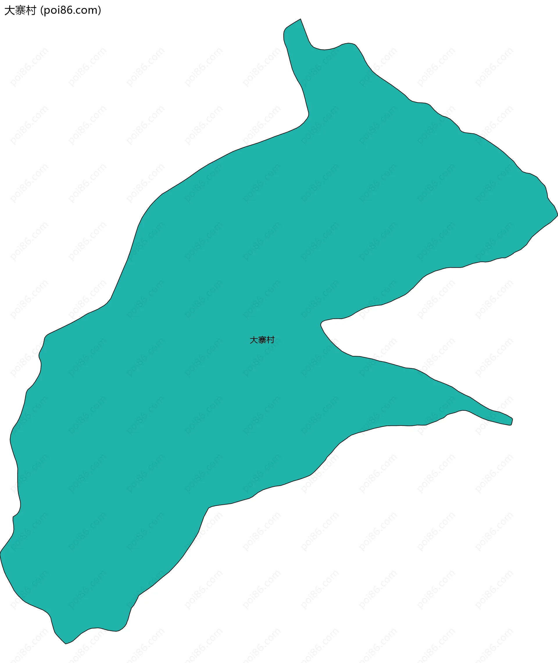 大寨村边界地图