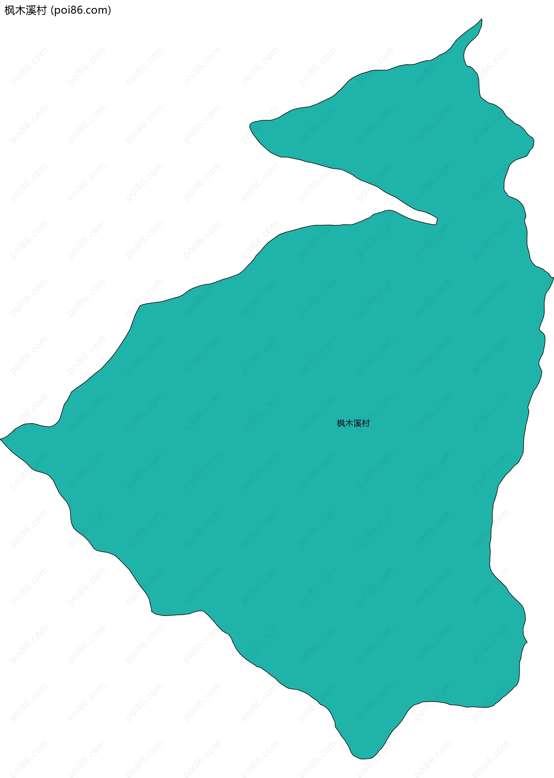 枫木溪村边界地图