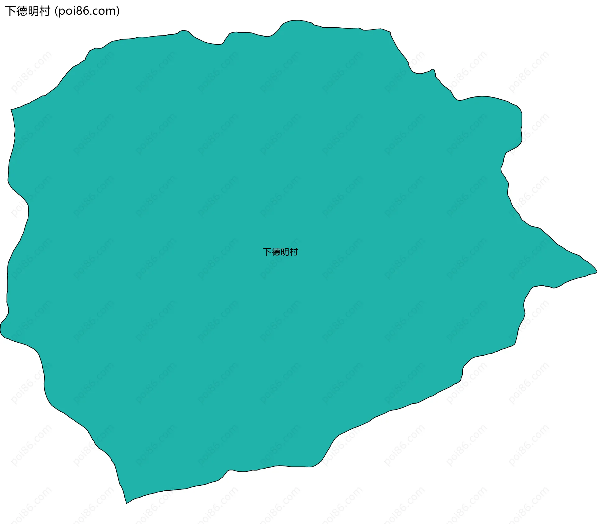 下德明村边界地图