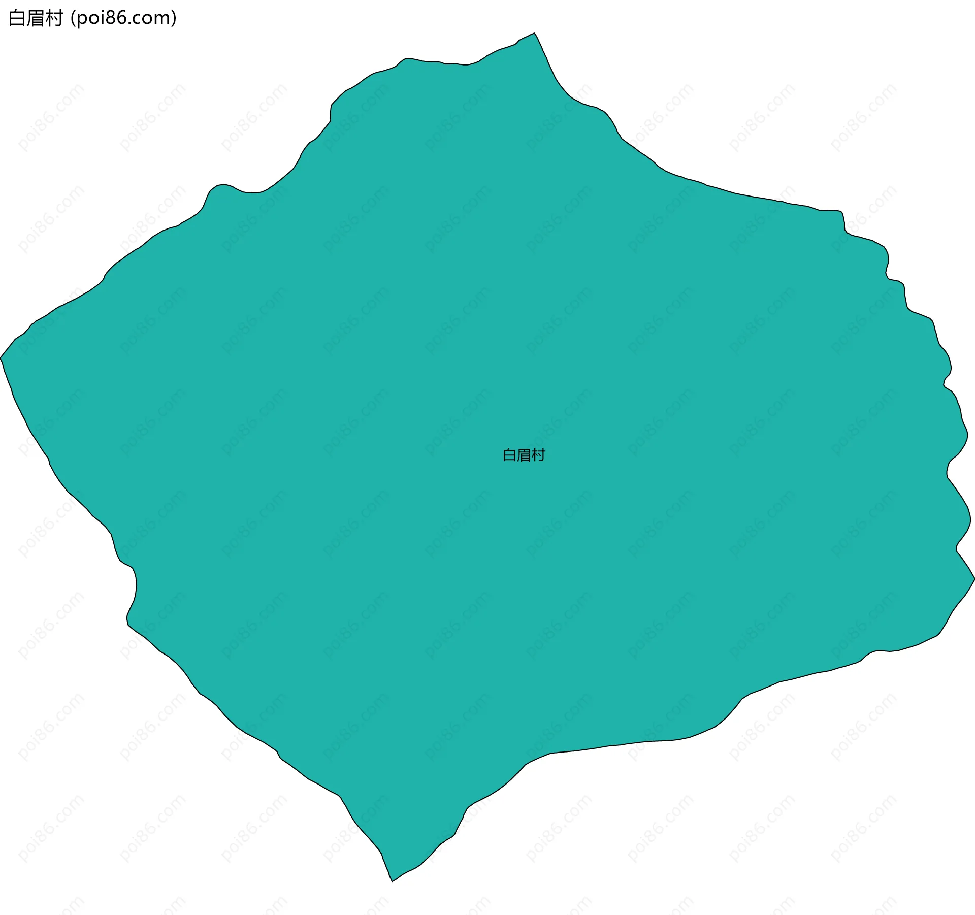 白眉村边界地图