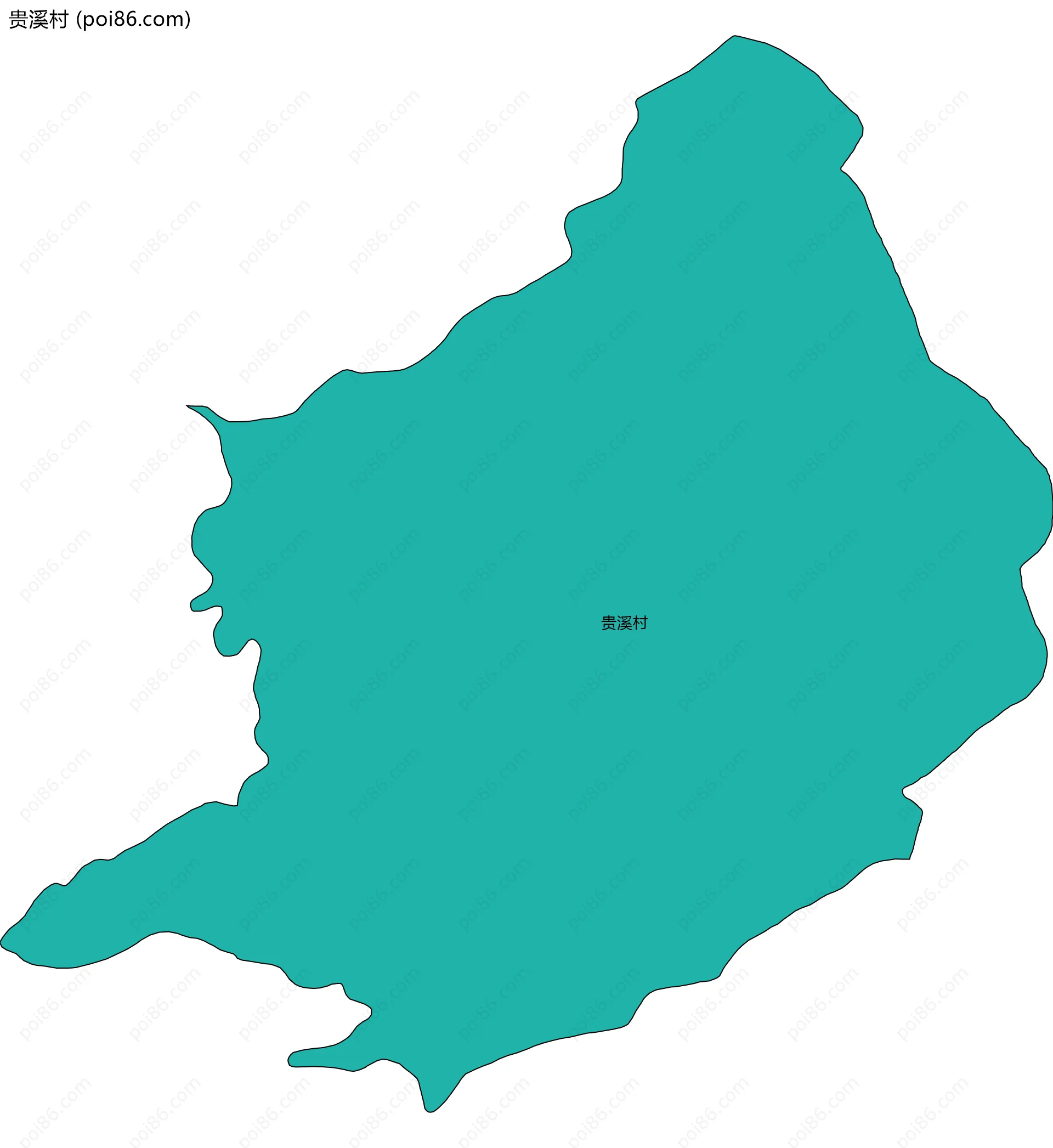贵溪村边界地图