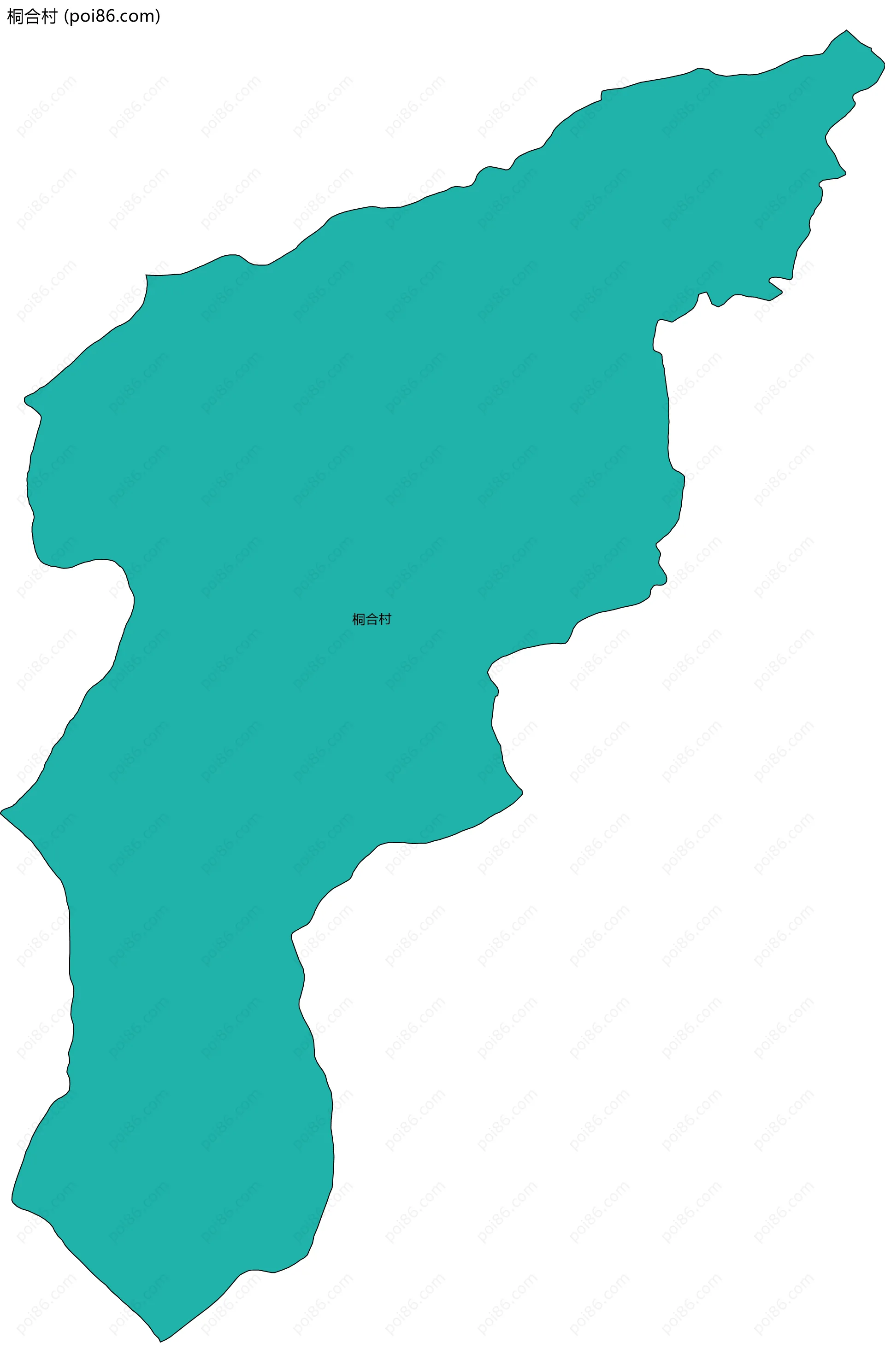 桐合村边界地图