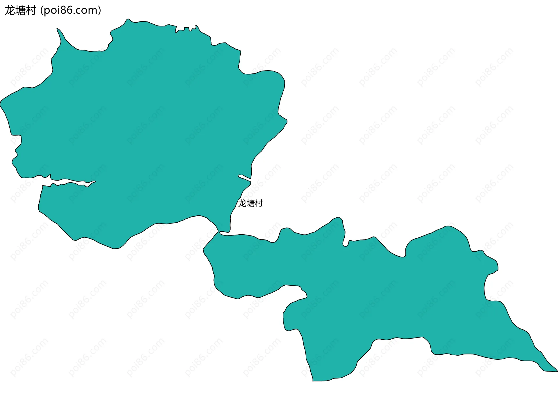 龙塘村边界地图