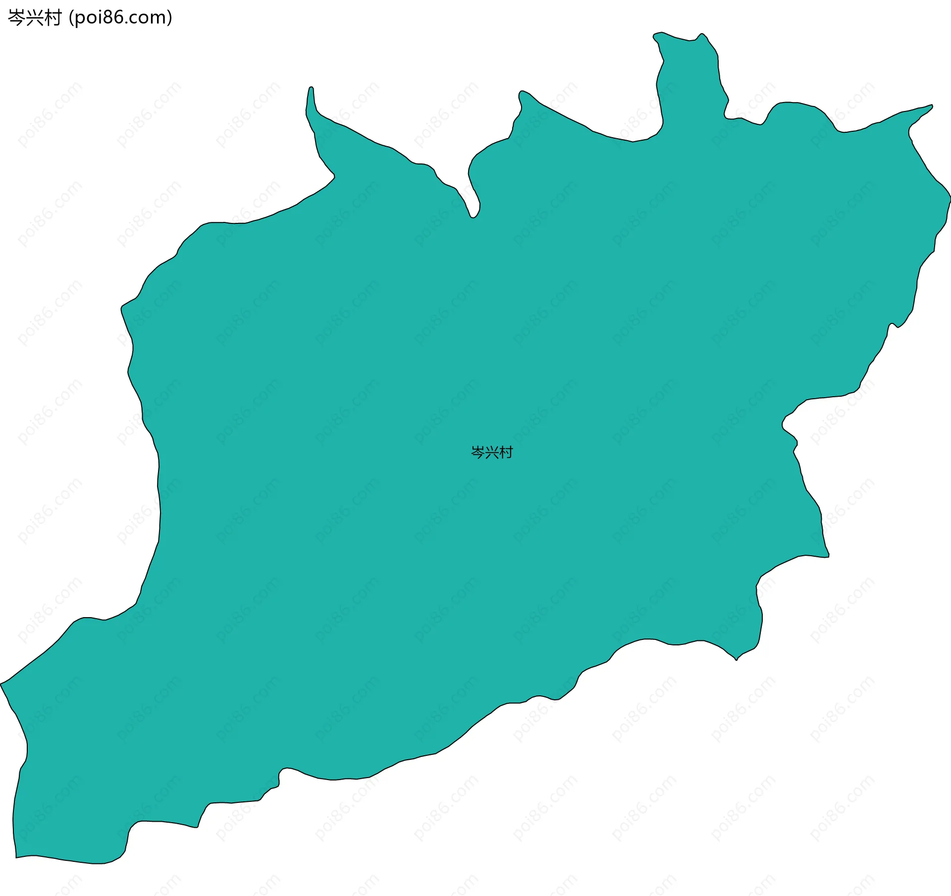 岑兴村边界地图