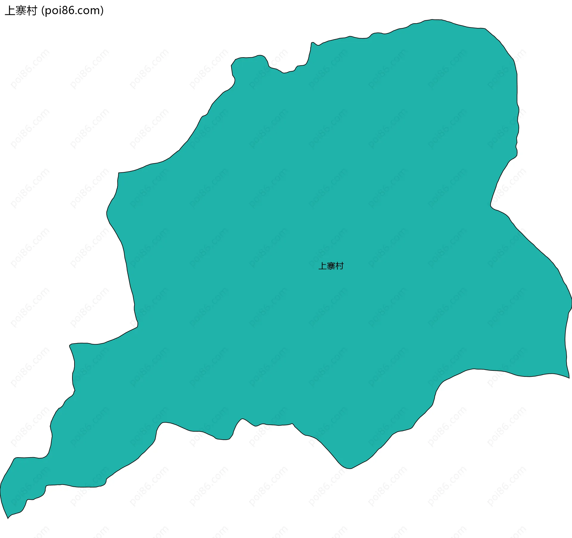 上寨村边界地图