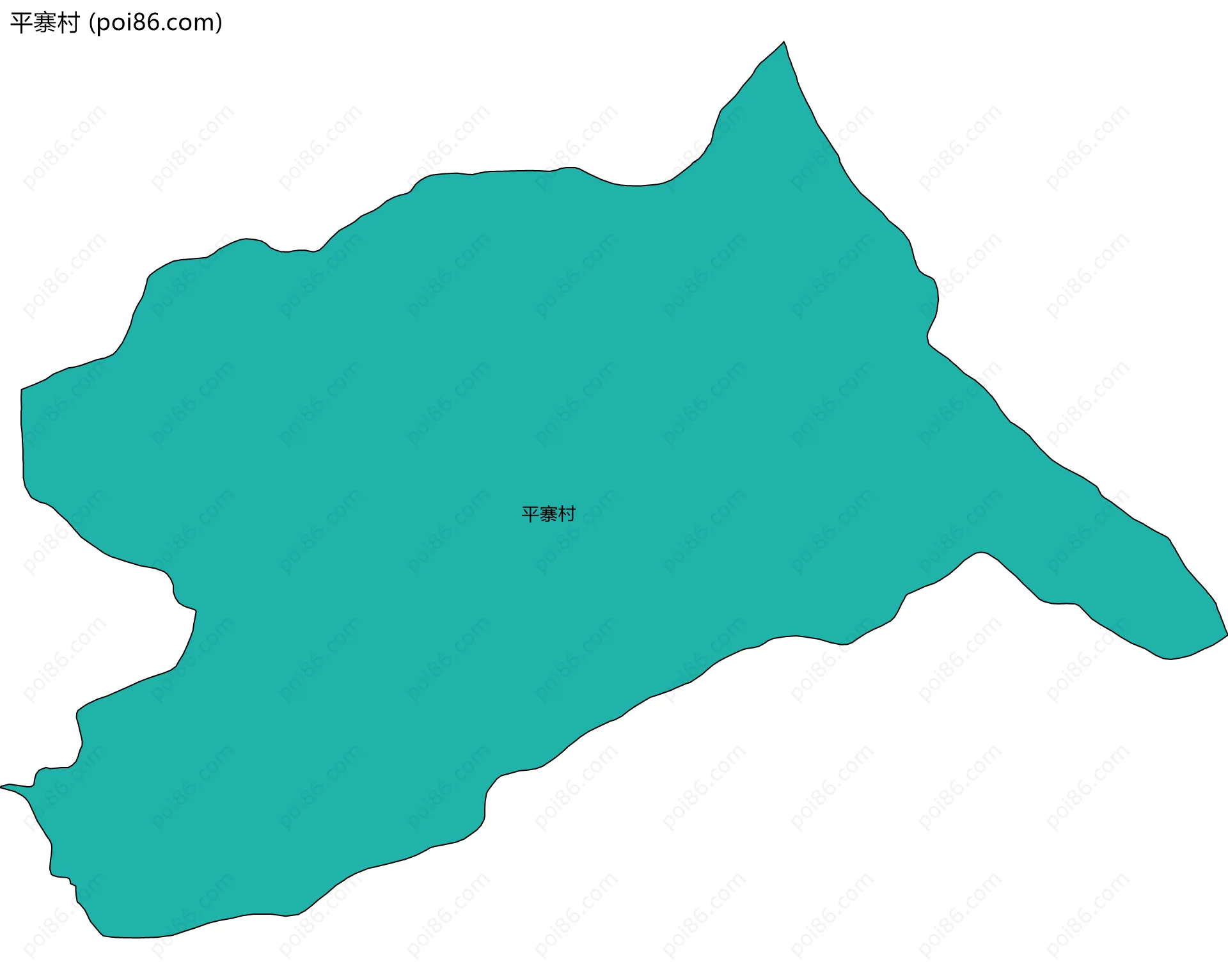 平寨村边界地图