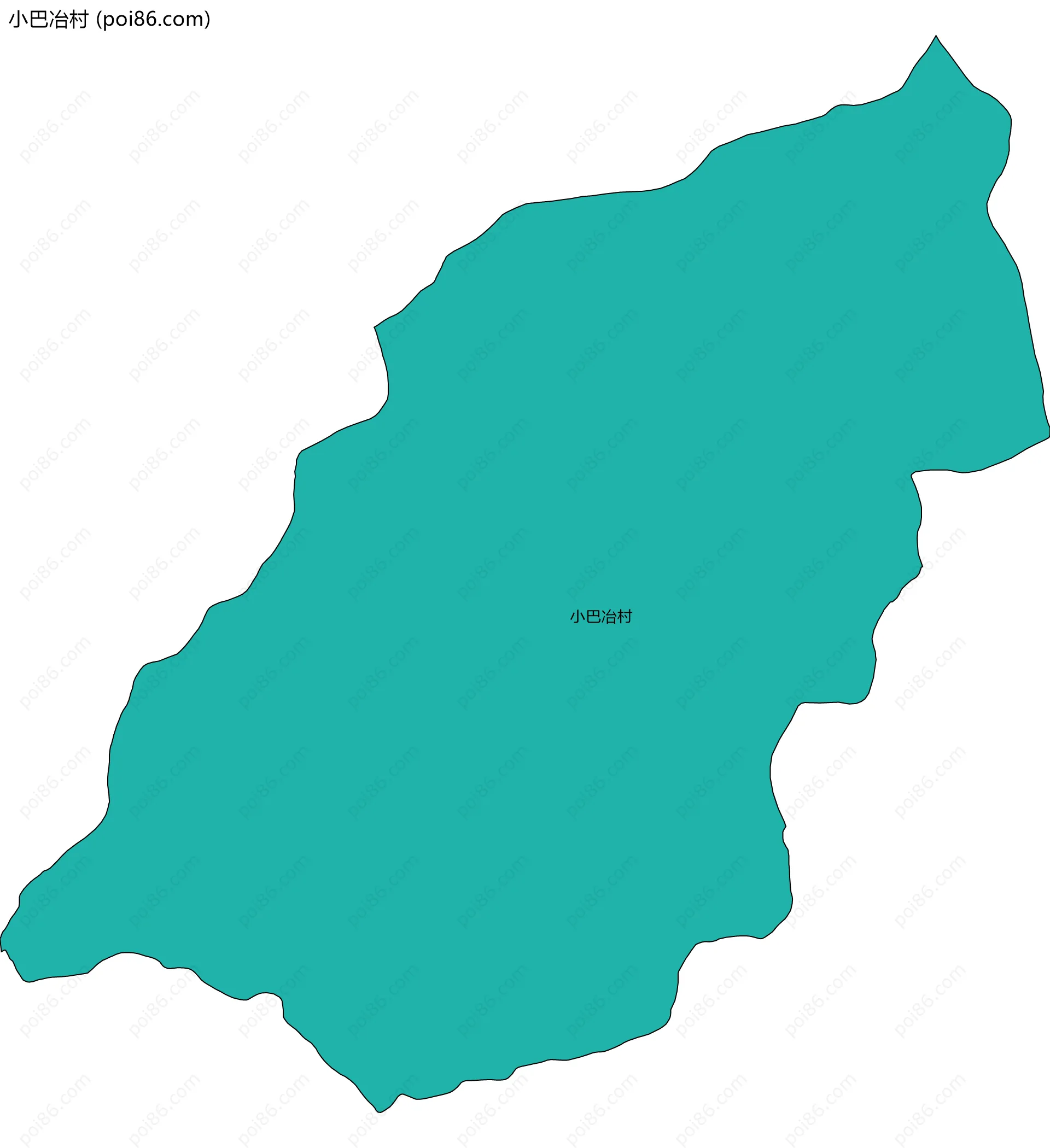 小巴冶村边界地图