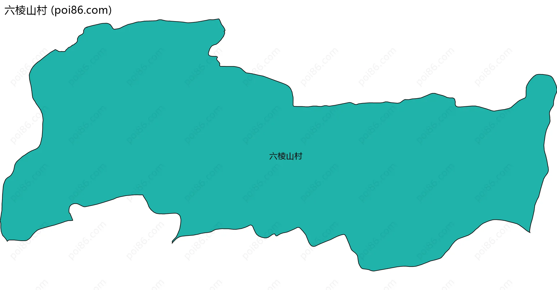 六棱山村边界地图