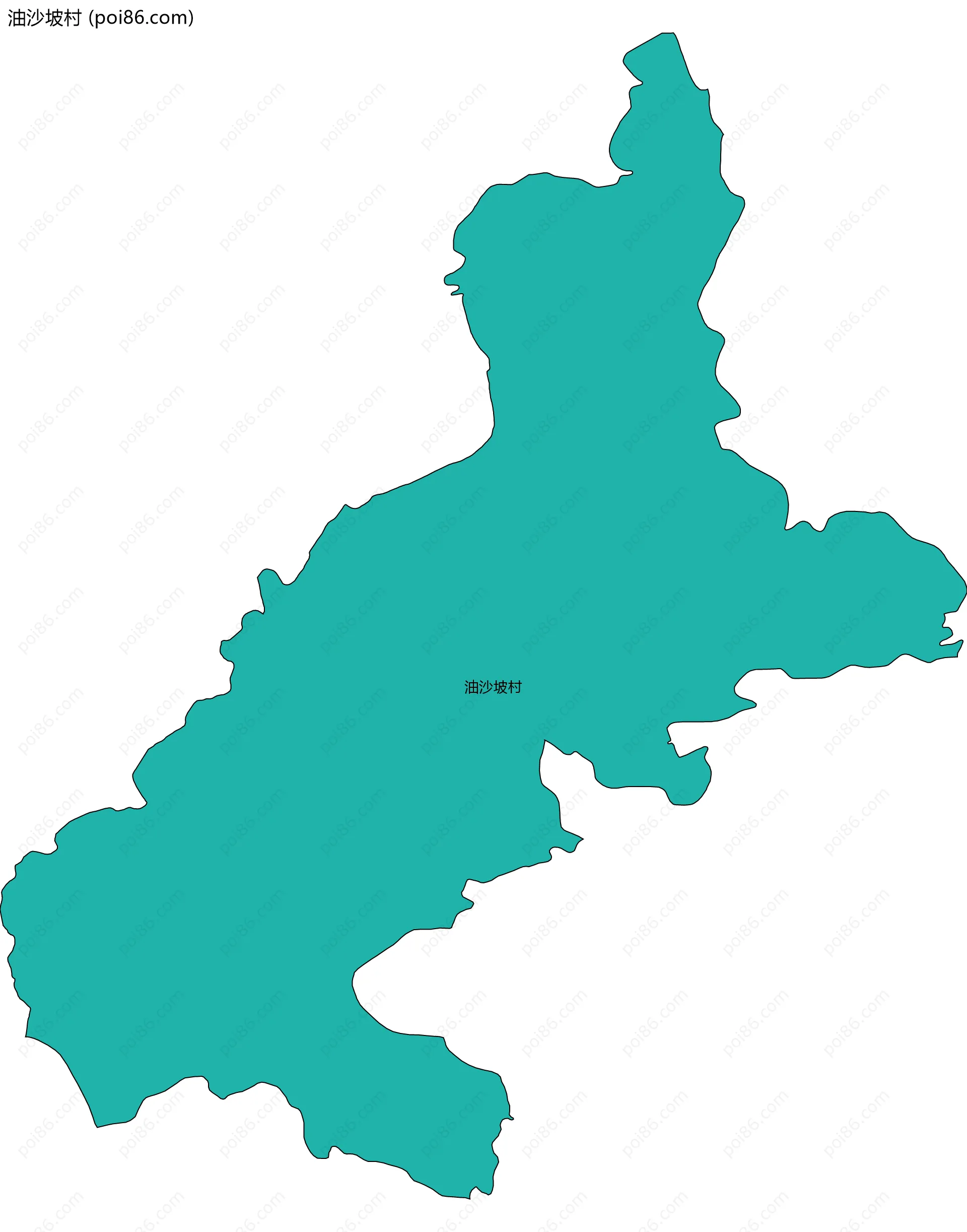 油沙坡村边界地图