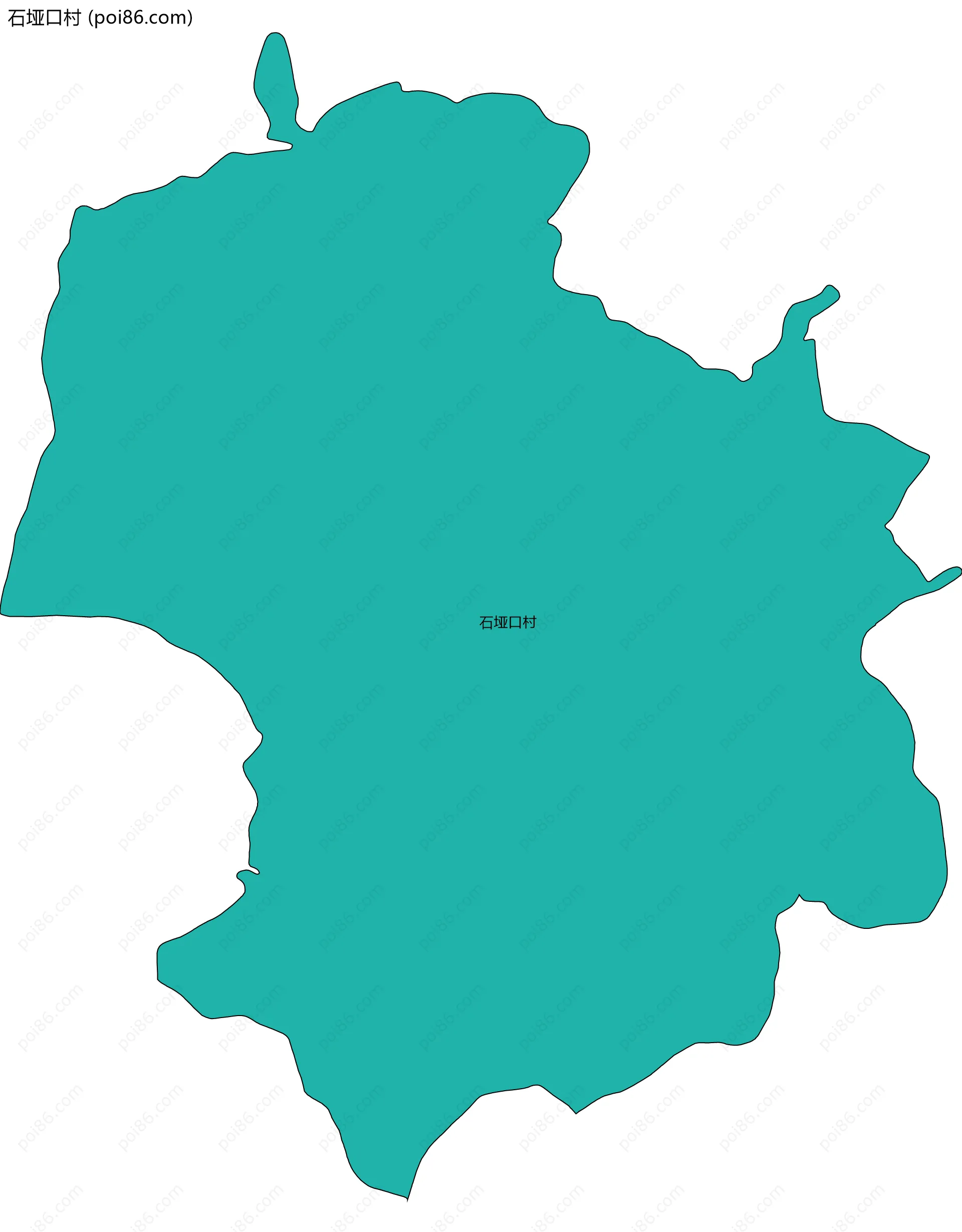 石垭口村边界地图