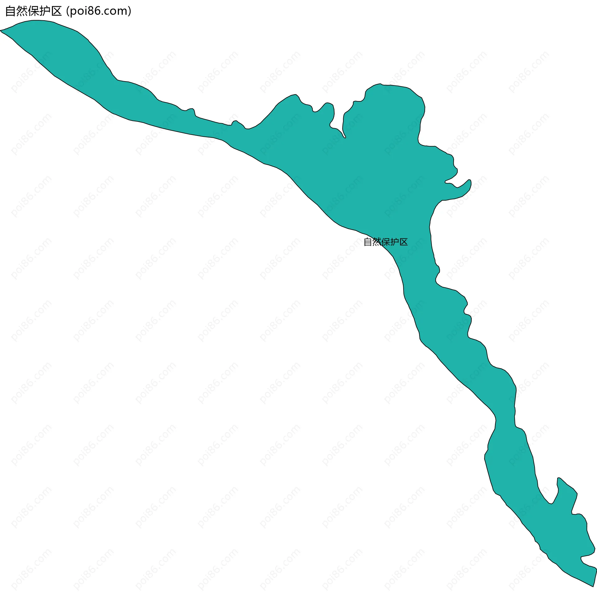 自然保护区边界地图