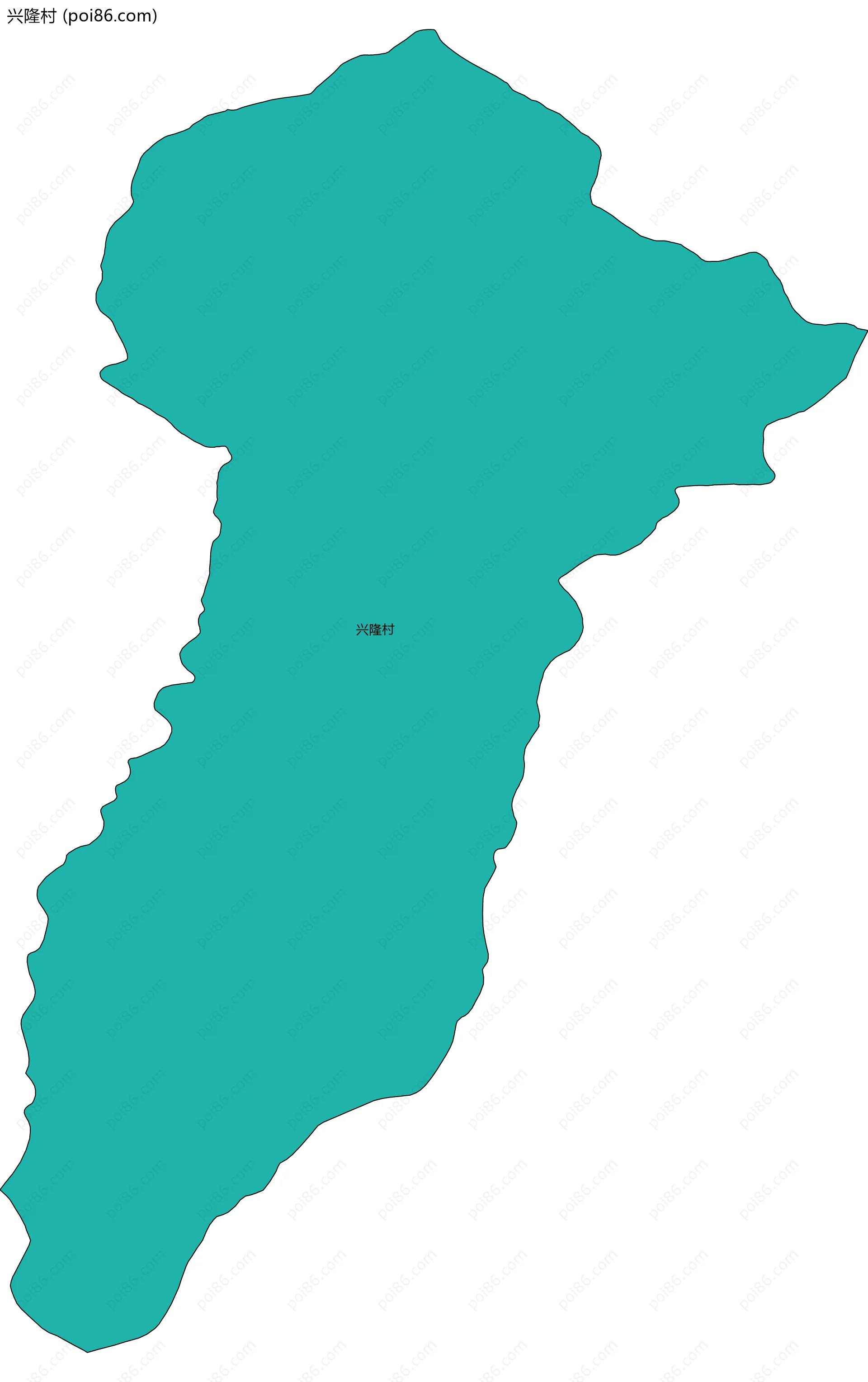 兴隆村边界地图