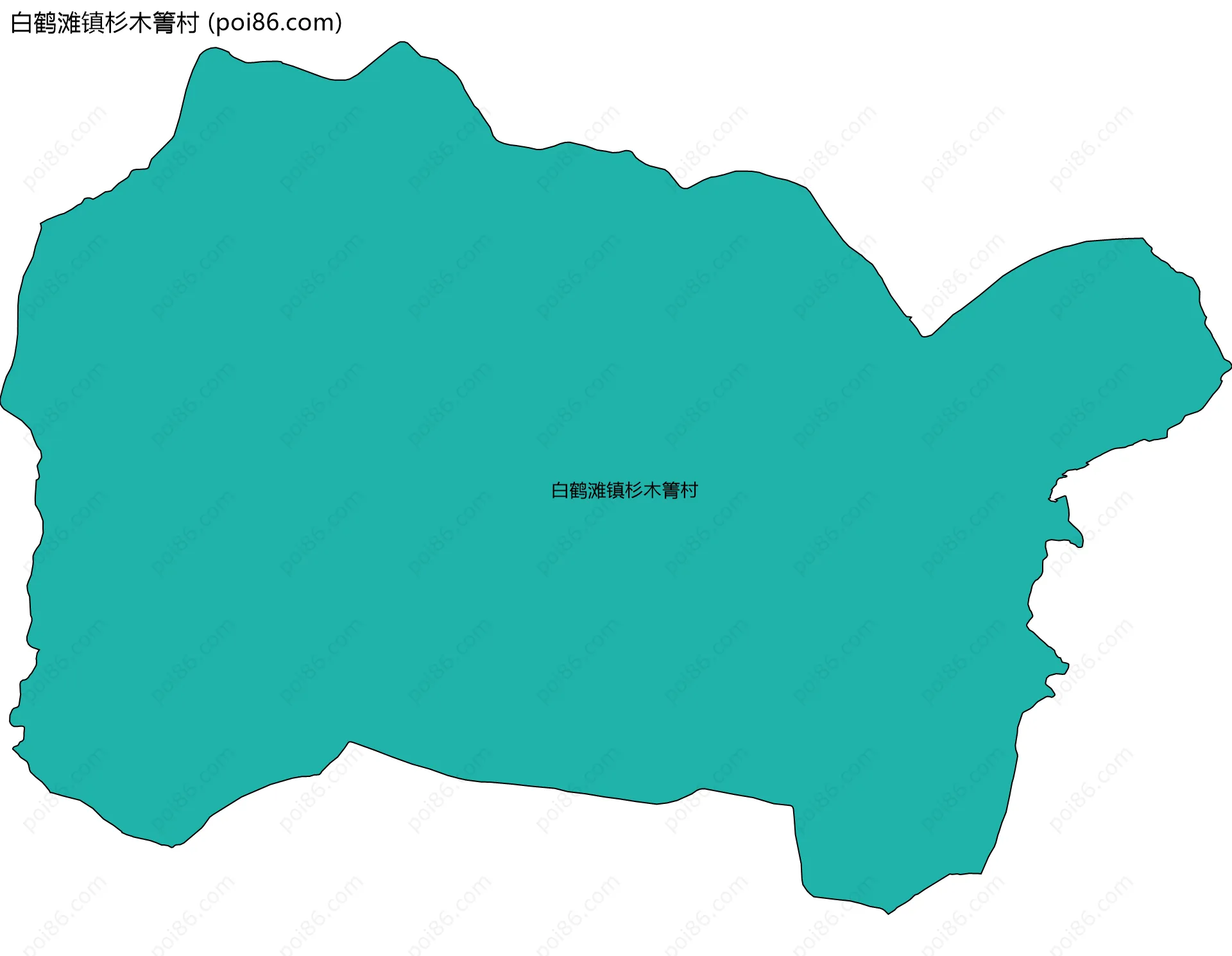 白鹤滩镇杉木箐村边界地图