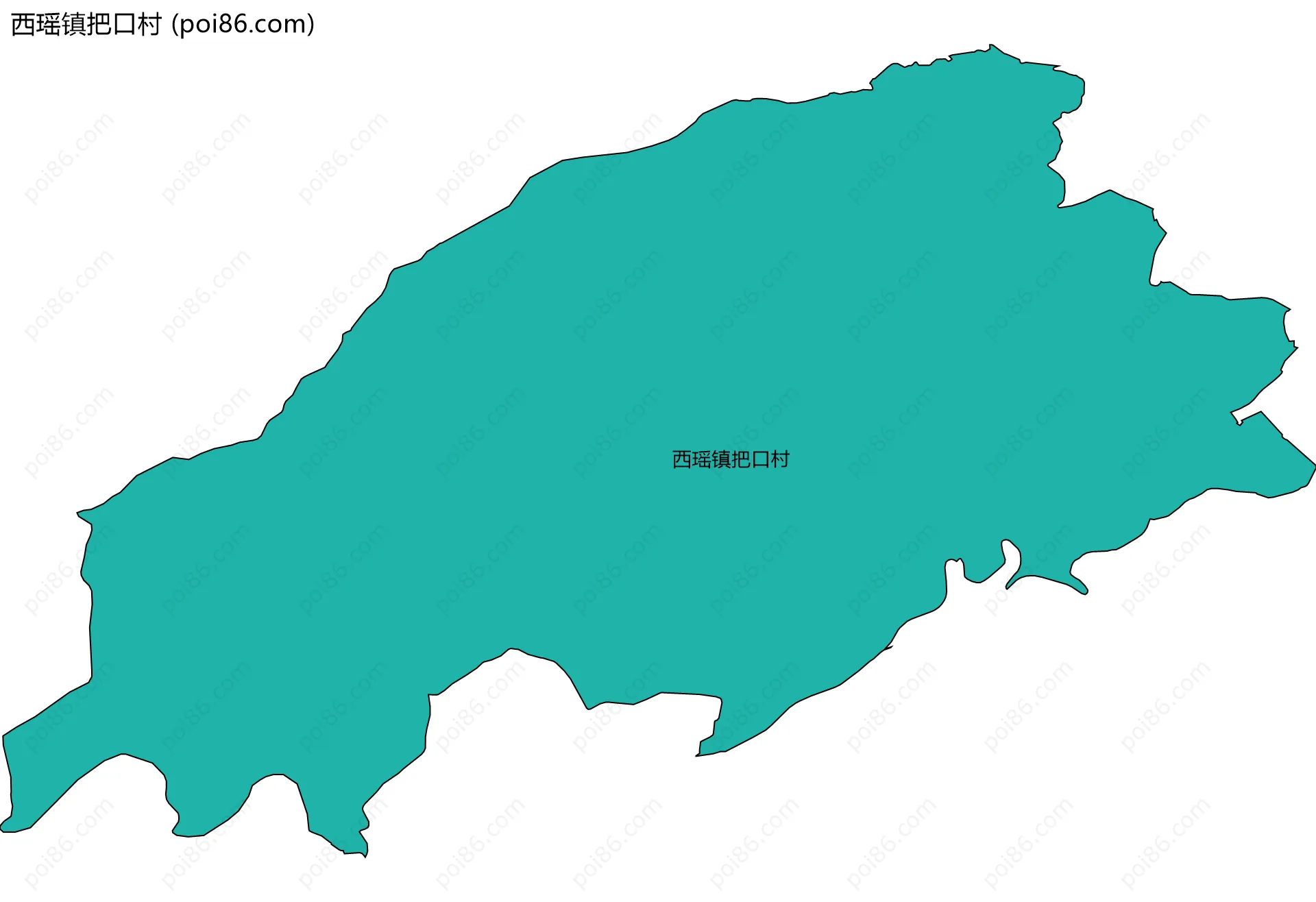 西瑶镇把口村边界地图