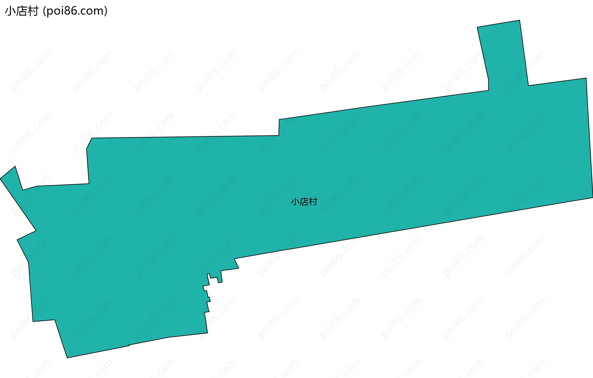 小店村边界地图