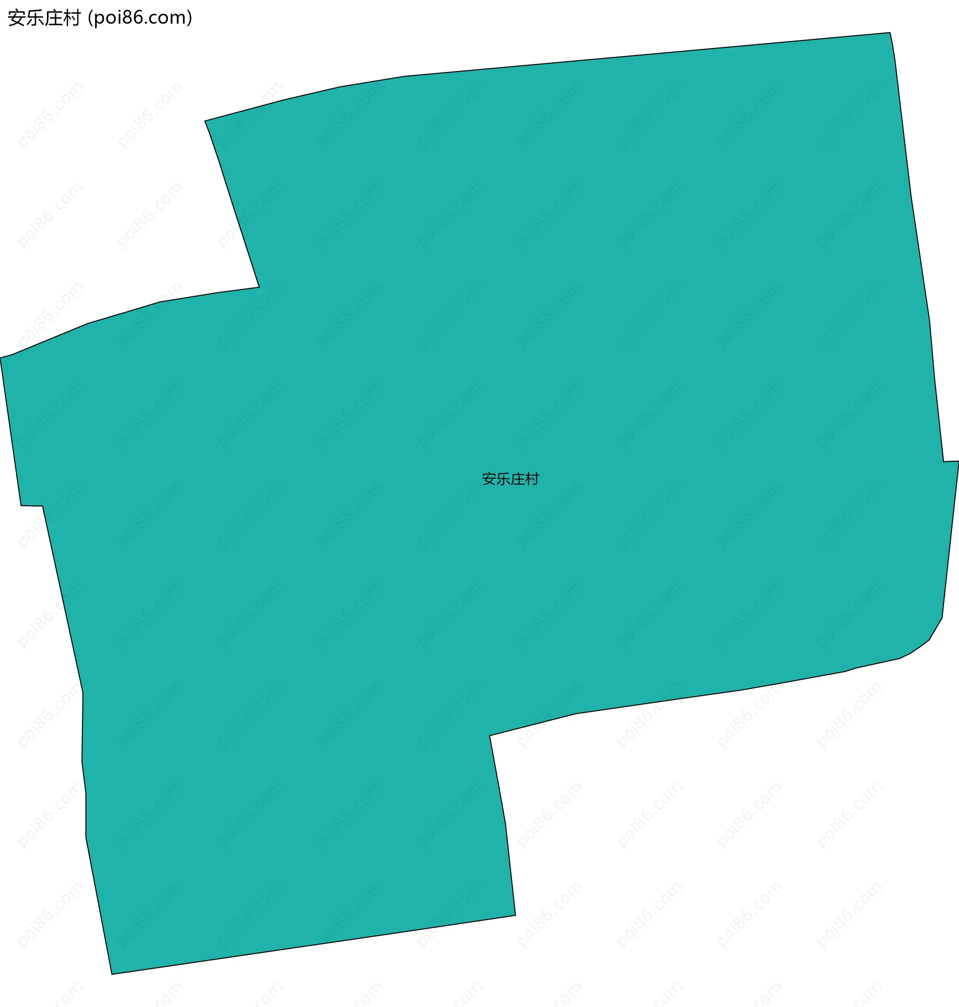 安乐庄村边界地图