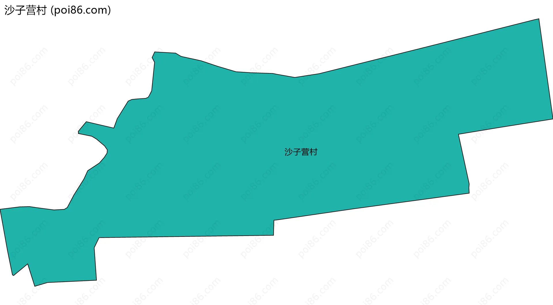 沙子营村边界地图