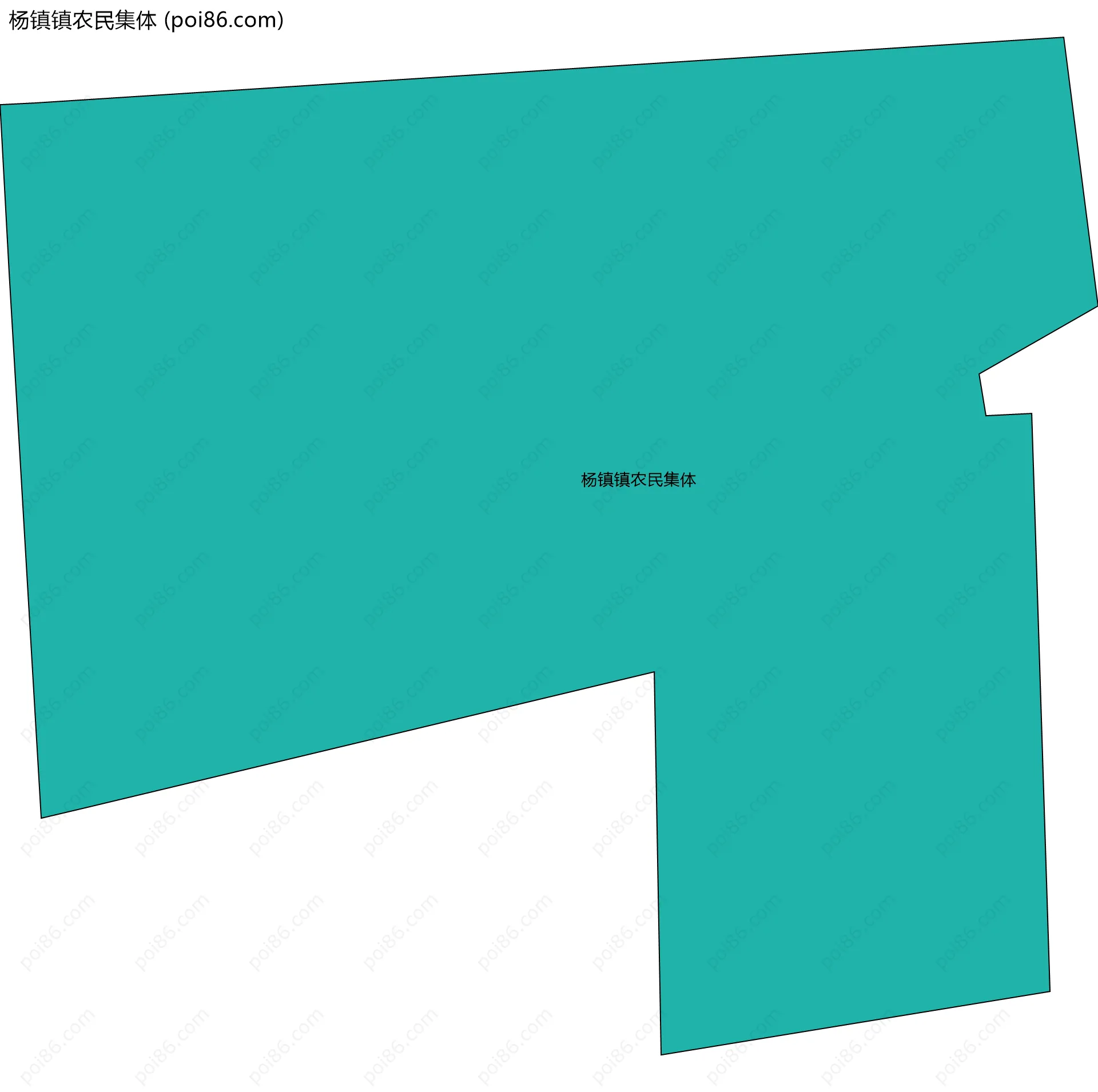 杨镇镇农民集体边界地图