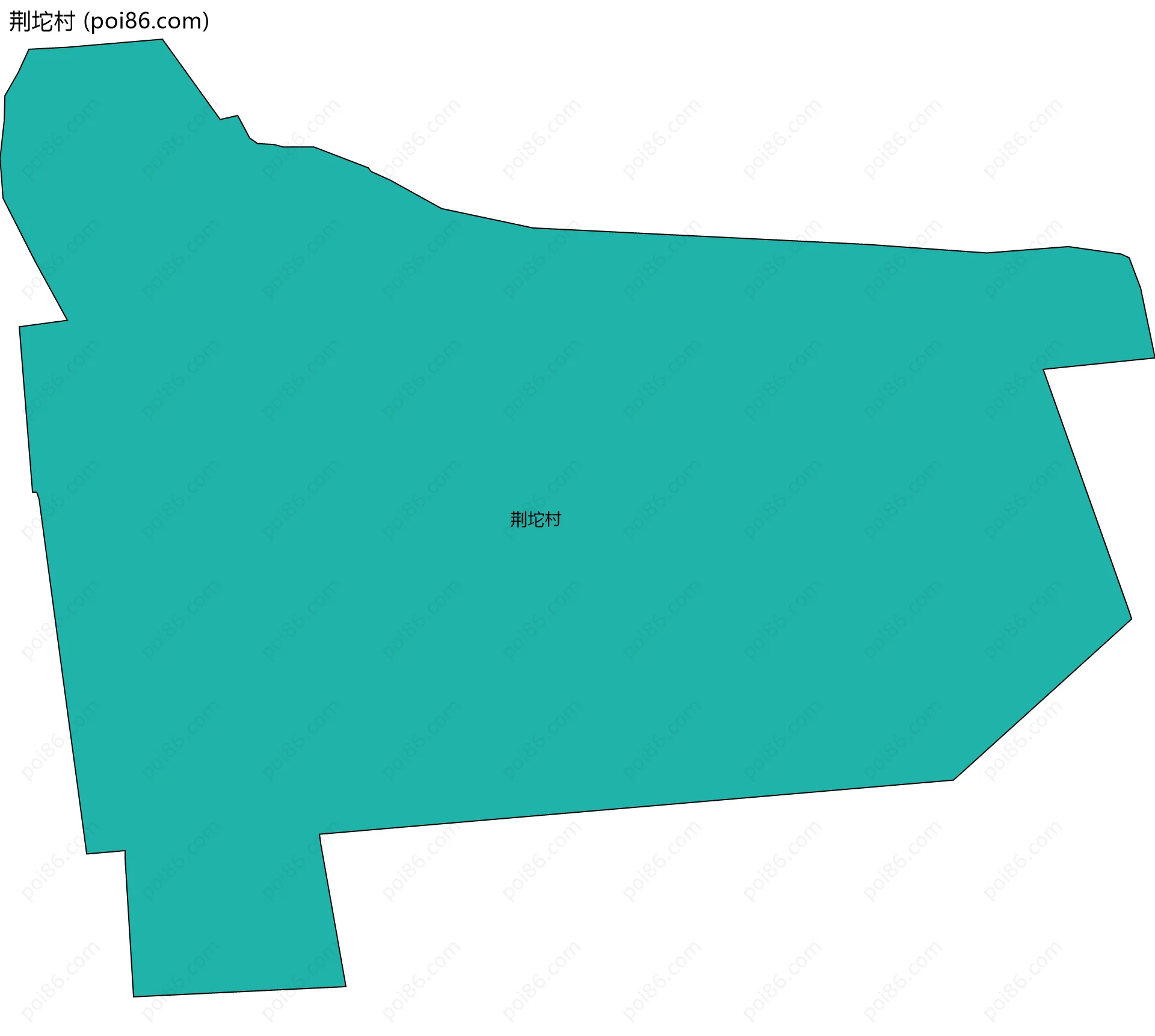 荆坨村边界地图