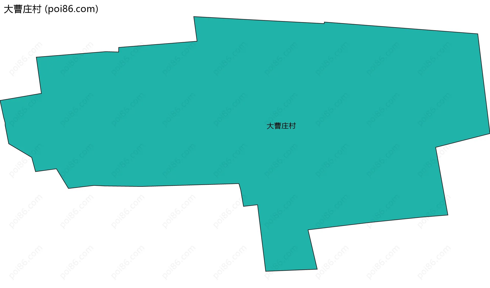 大曹庄村边界地图