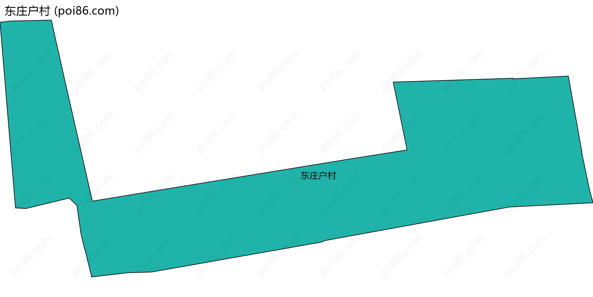 东庄户村边界地图