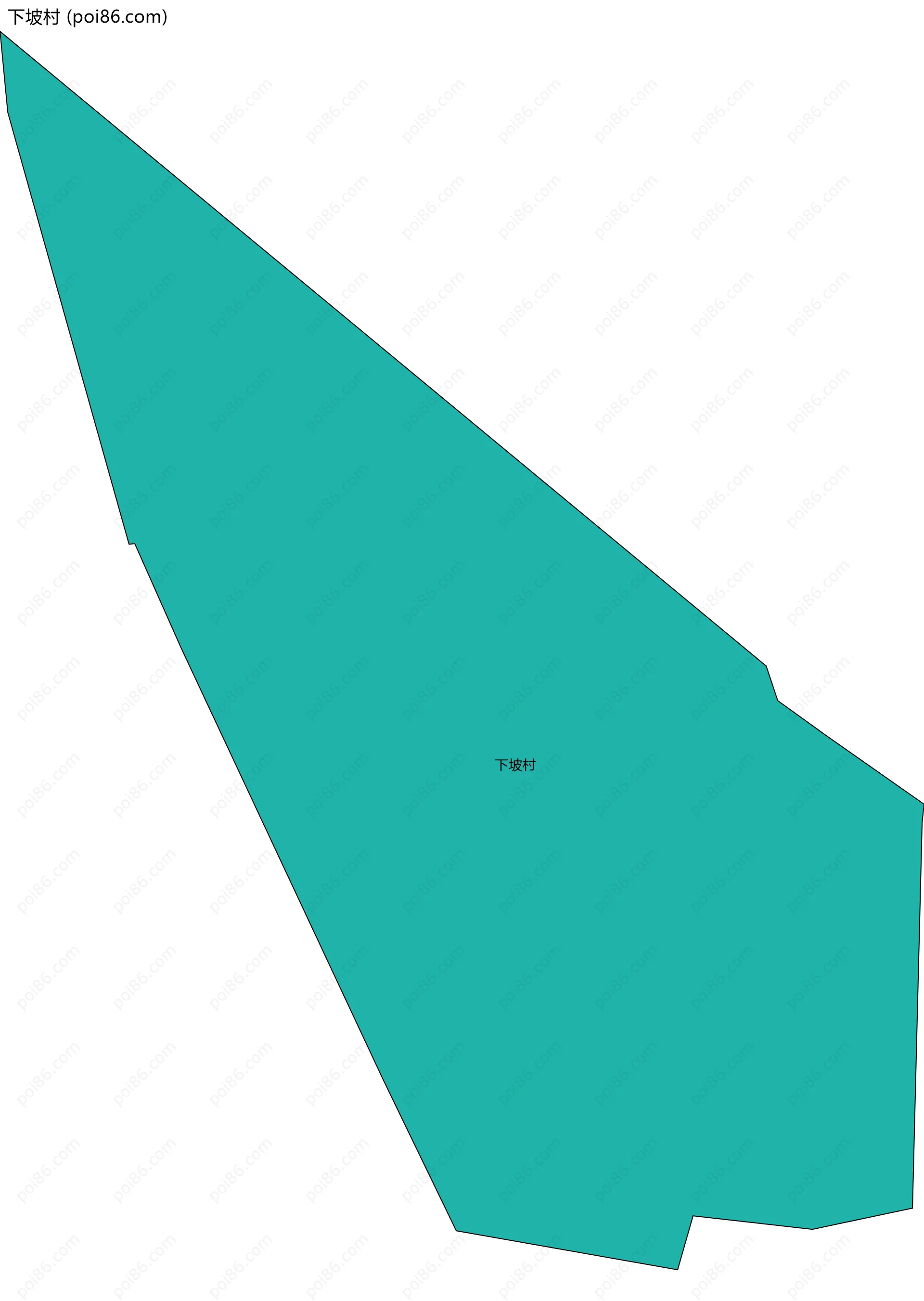 下坡村边界地图