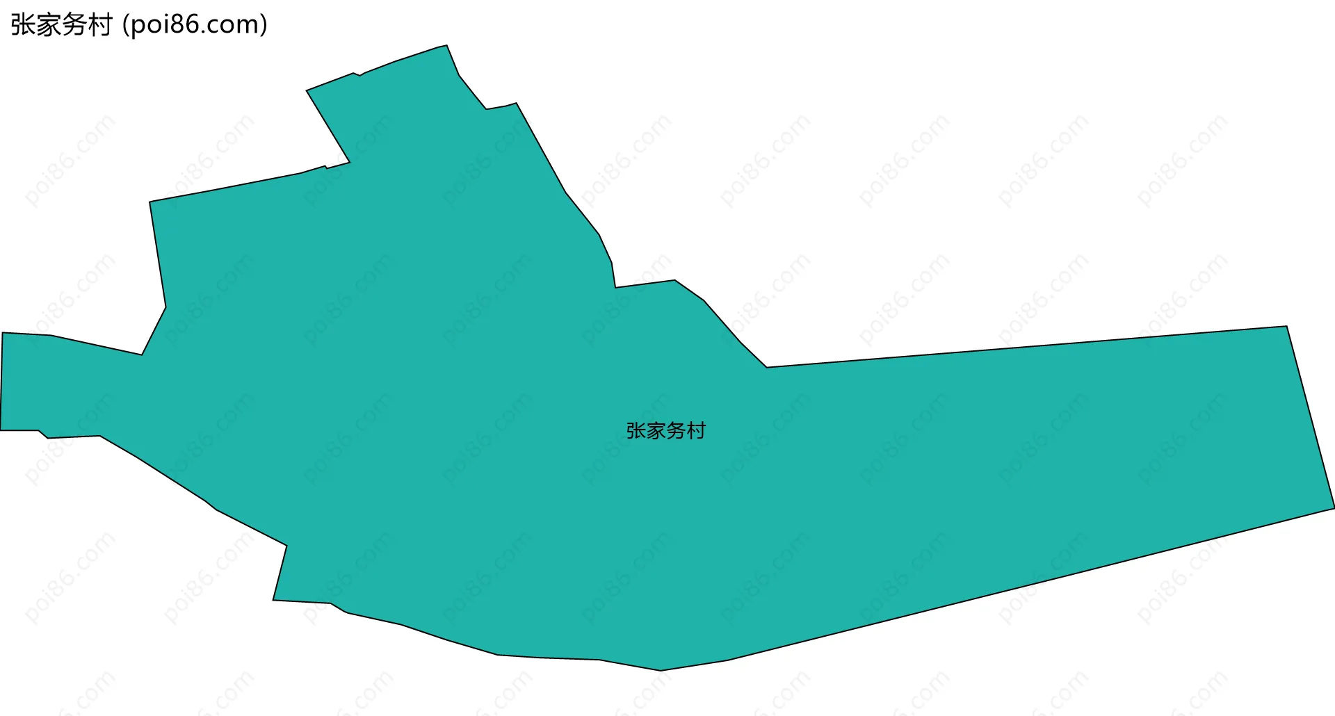 张家务村边界地图