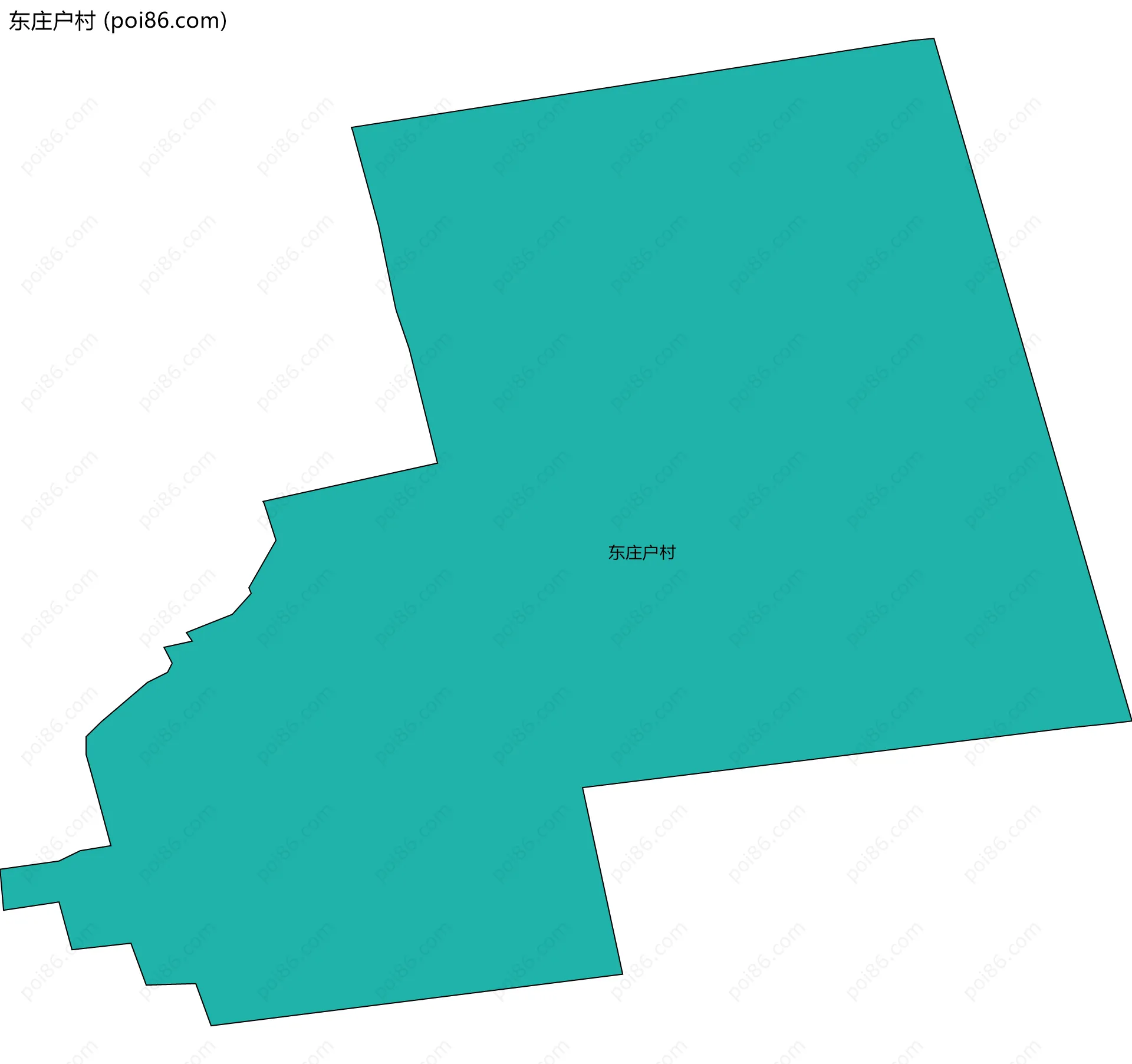 东庄户村边界地图