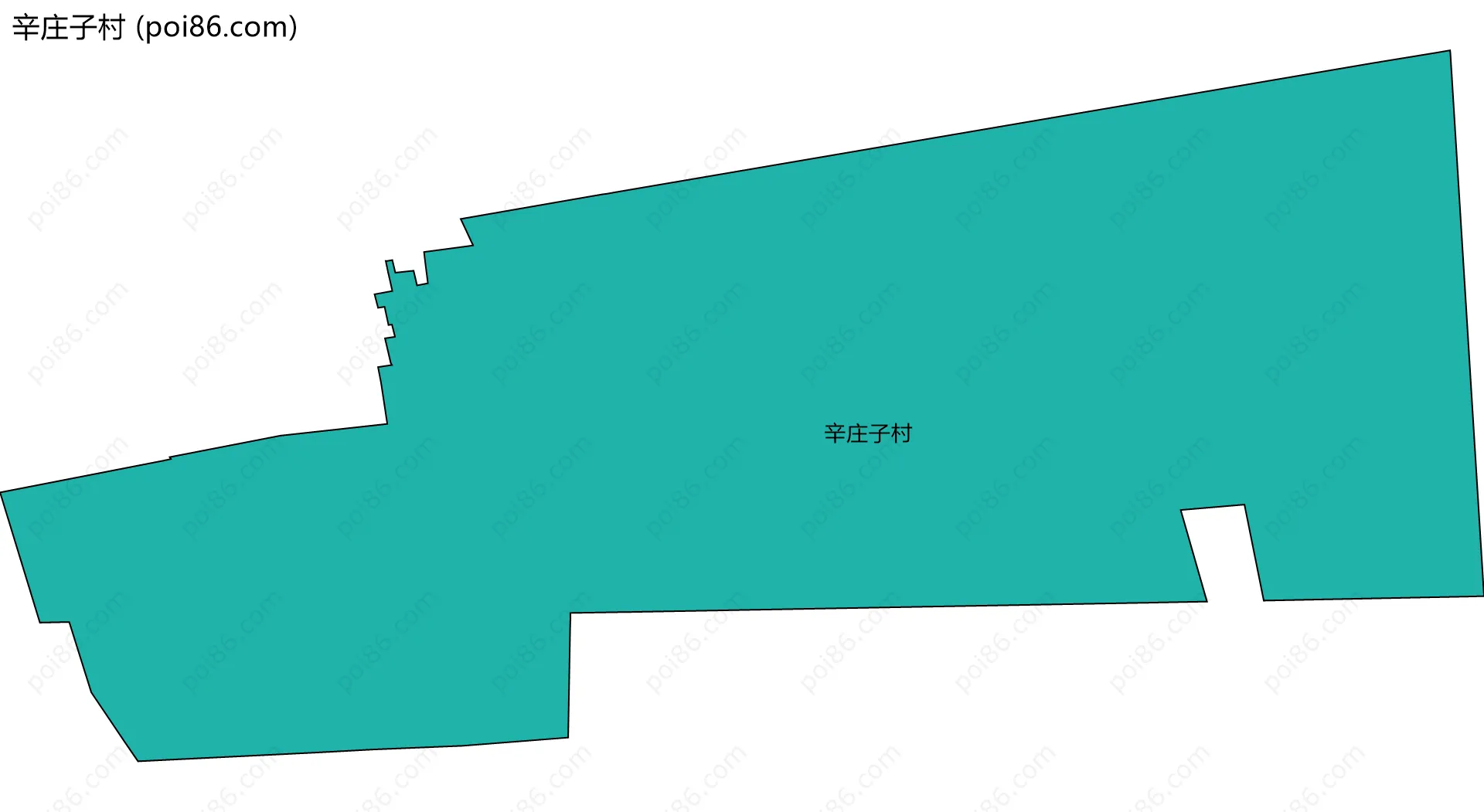 辛庄子村边界地图