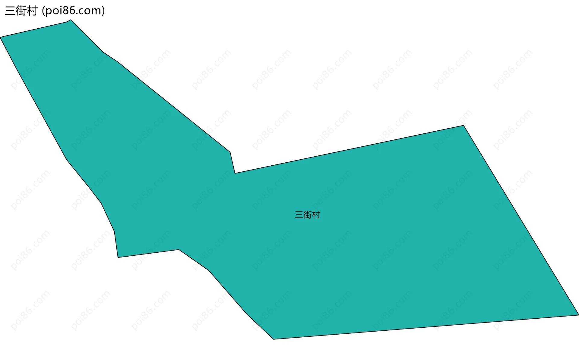 三街村边界地图