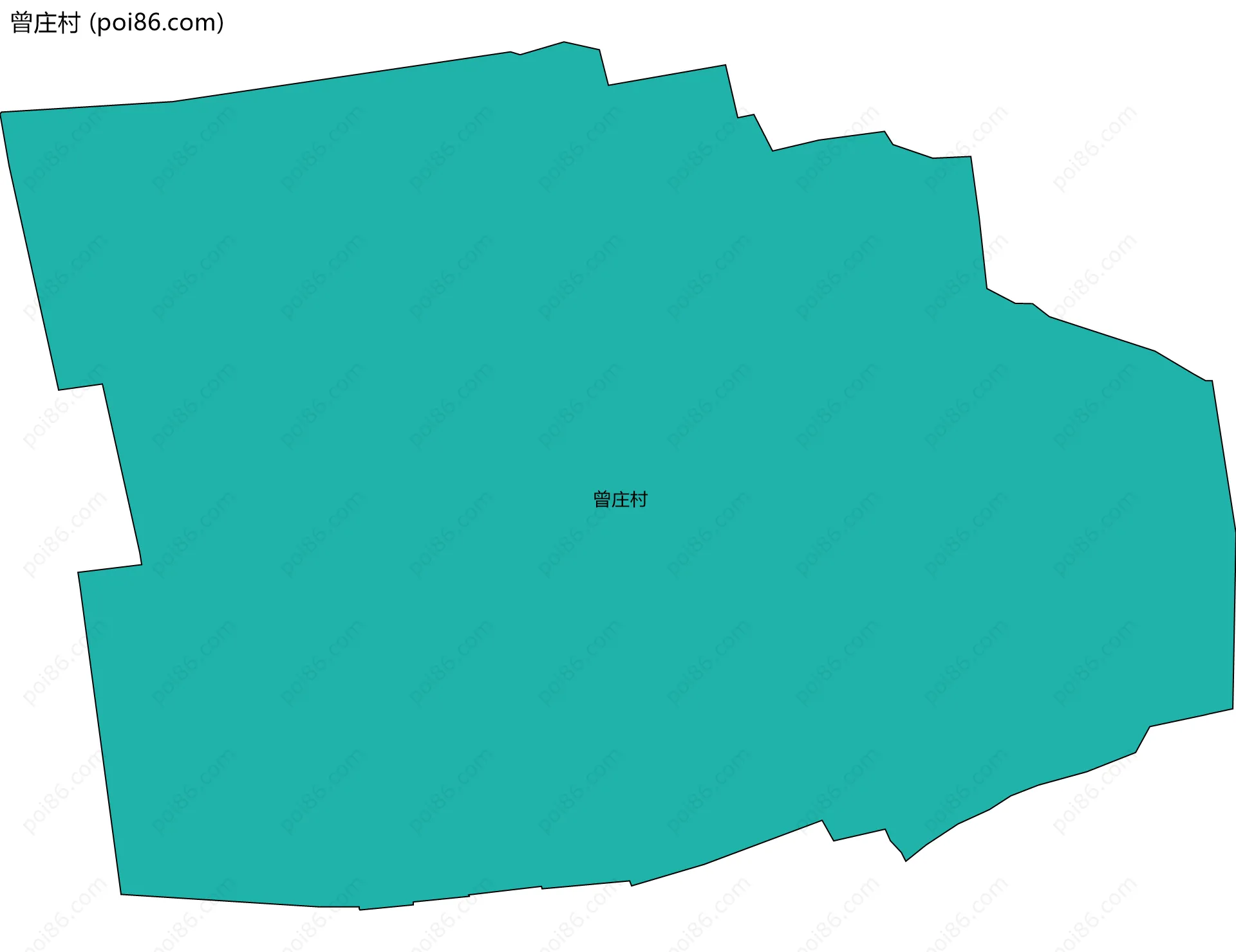 曾庄村边界地图
