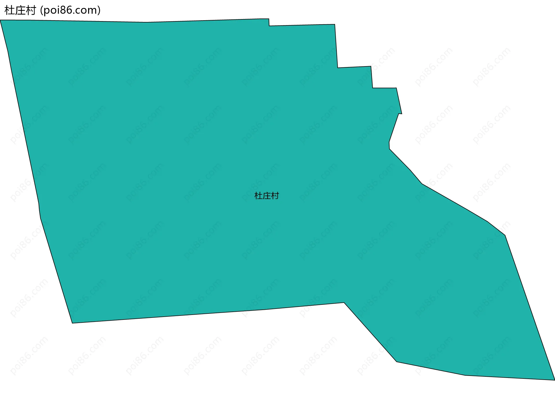 杜庄村边界地图