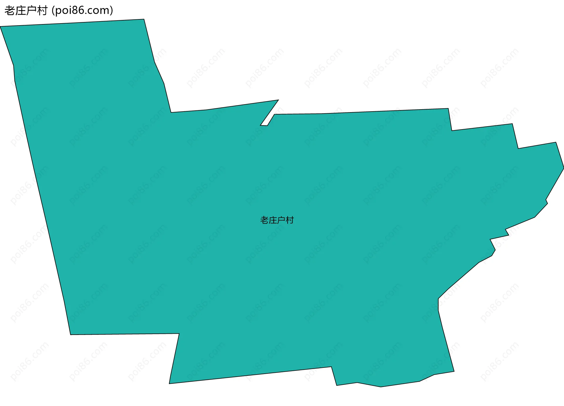 老庄户村边界地图