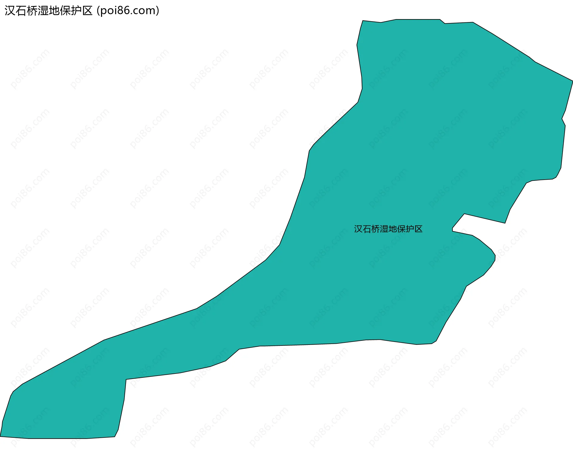 汉石桥湿地保护区边界地图