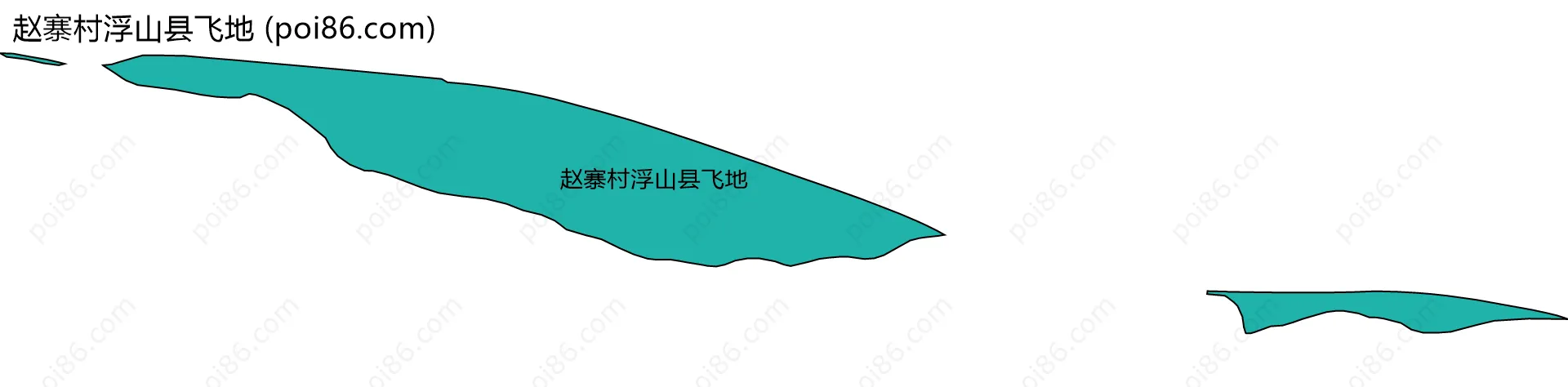 赵寨村浮山县飞地边界地图